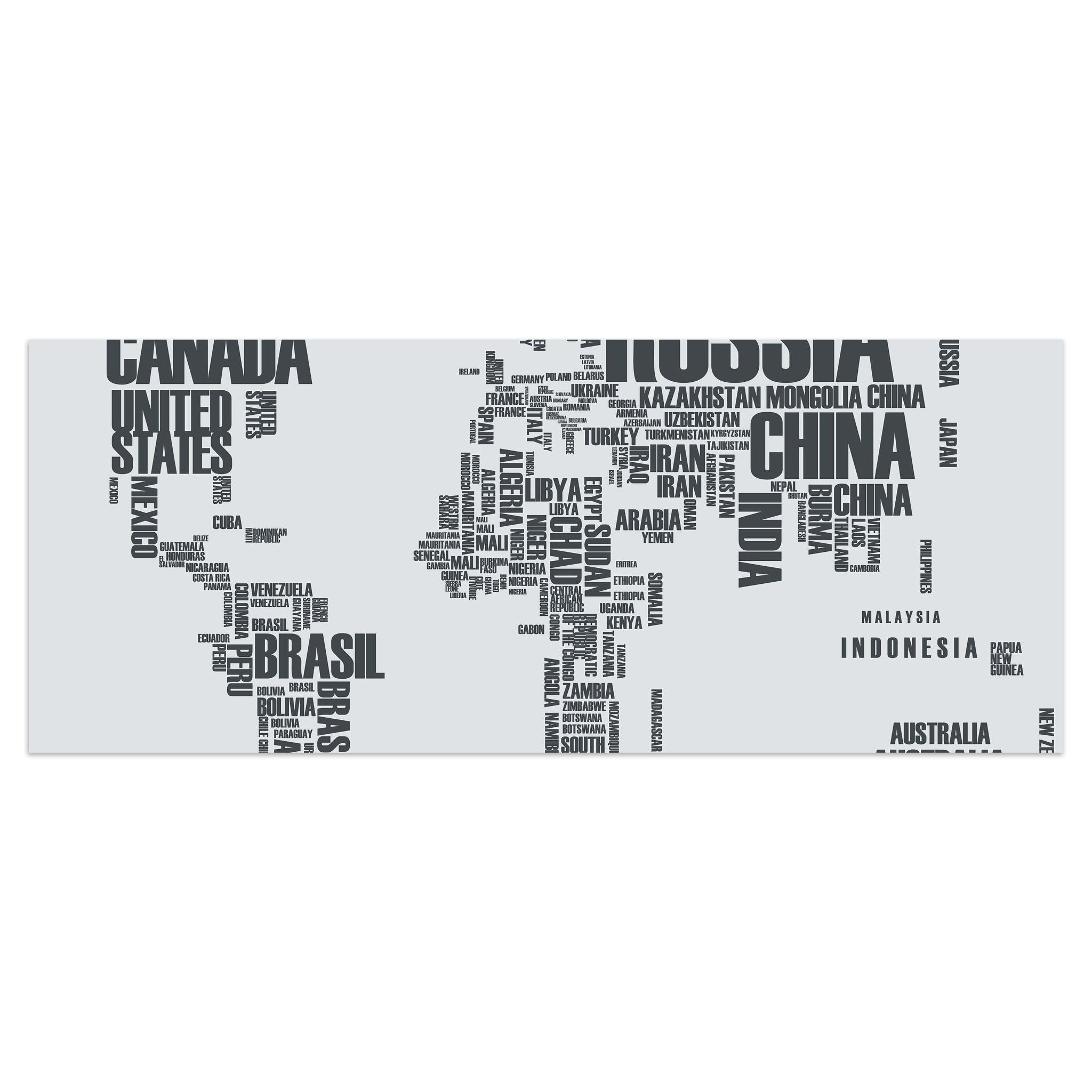 Leinwandbild Weltkarte Landnamen Erde M0256 kaufen - Bild 1