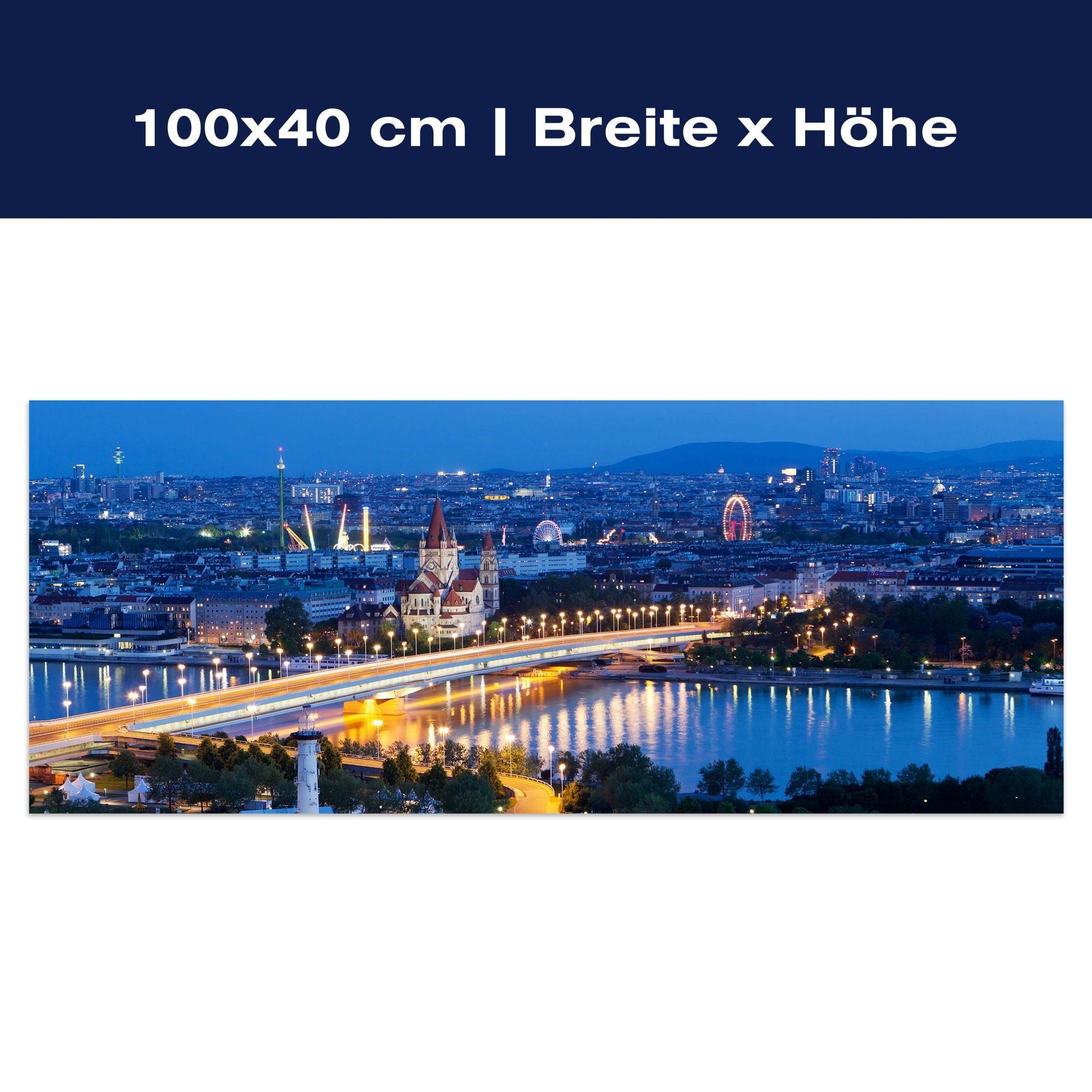 Leinwandbild Wien bei Nacht M0276 Leinwandbild Wien bei Nacht M0276