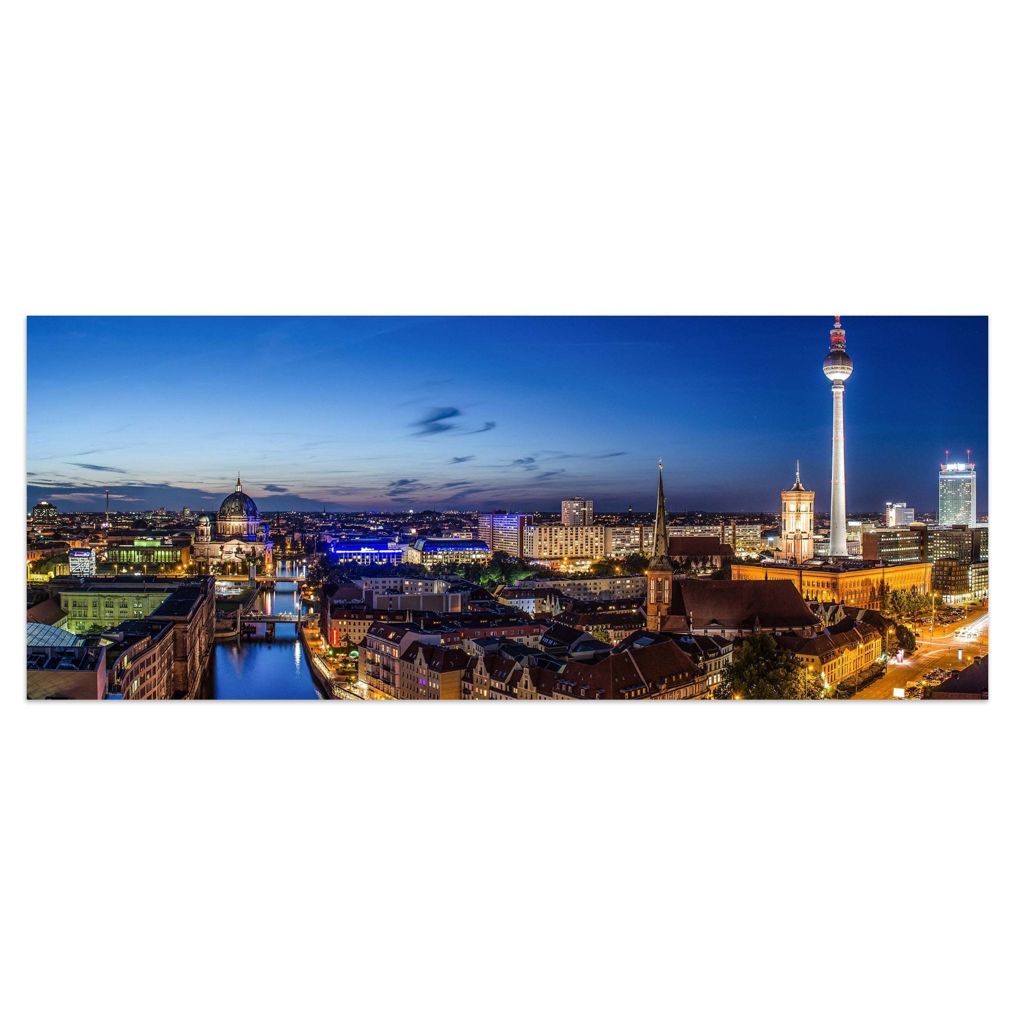 Leinwandbild Berlin bei Nacht M0290 kaufen - Bild 1