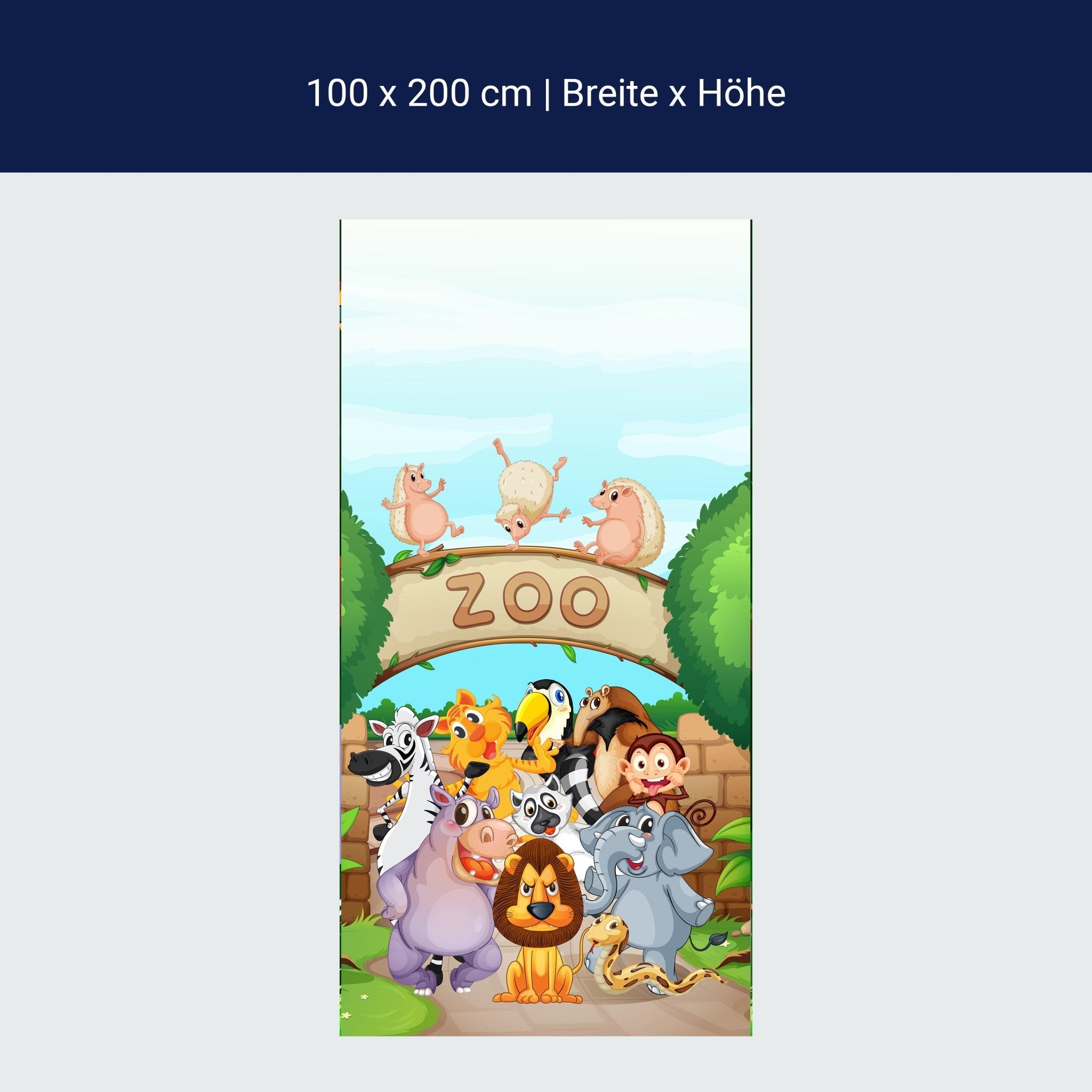 Türtapete Zootiere Kinder M0302 Türtapete Zootiere Kinder M0302