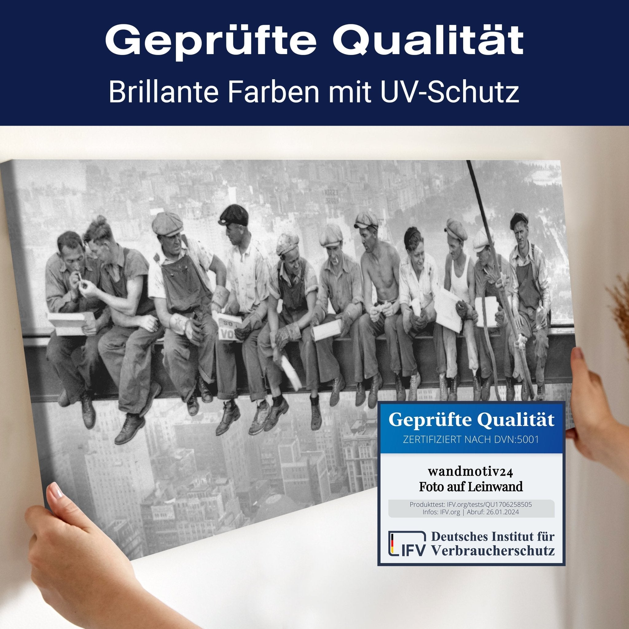 Leinwandbild New York Skylunch M0305 kaufen - Bild 4 Leinwandbild New York Skylunch M0305 kaufen - Bild 4