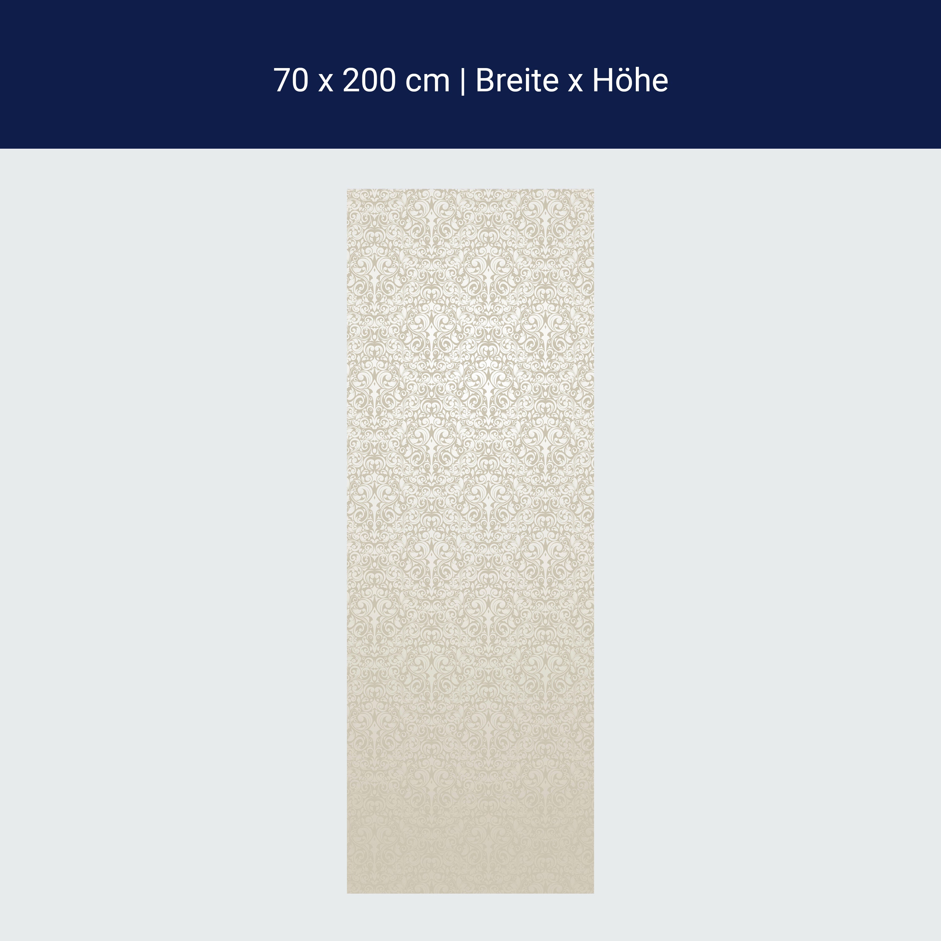 Türtapete Barockmuster Beige M0306 Türtapete Barockmuster Beige M0306