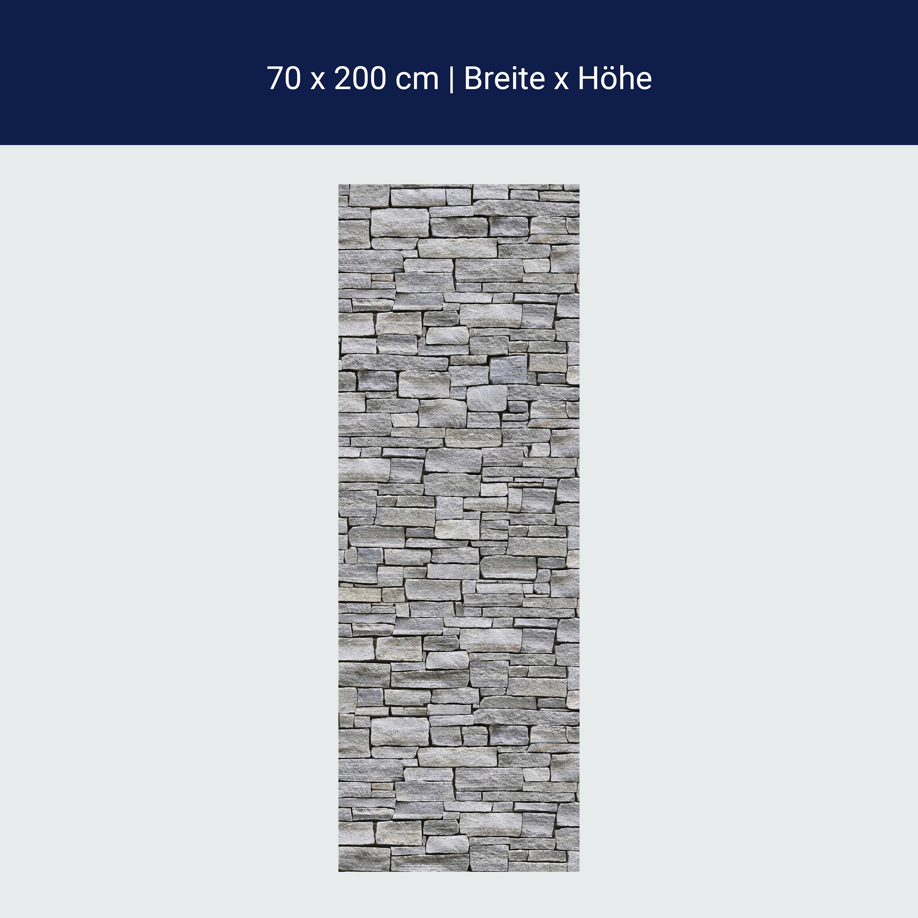 Türtapete Grober Stein Grau M0311 Türtapete Grober Stein Grau M0311