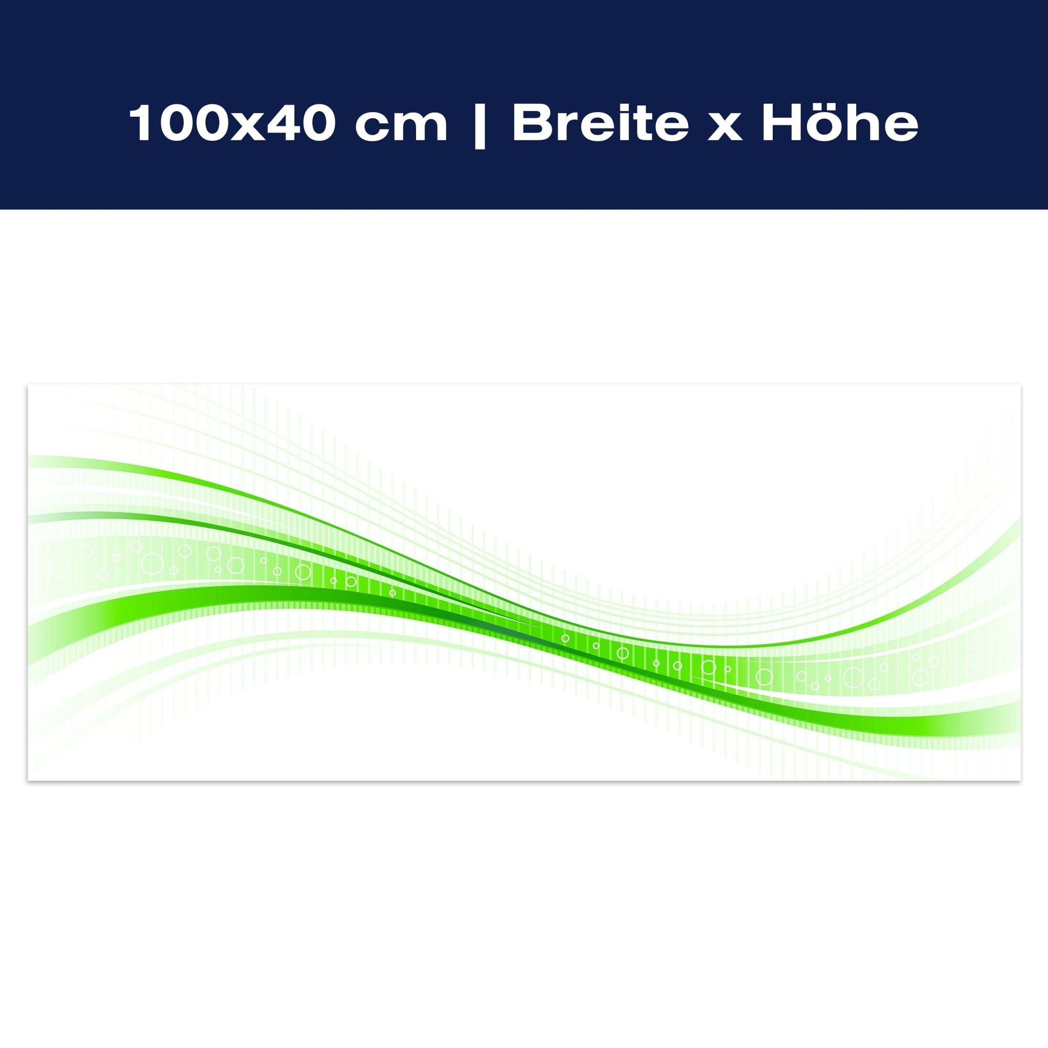 Leinwandbild Grüne Welle M0313 Leinwandbild Grüne Welle M0313
