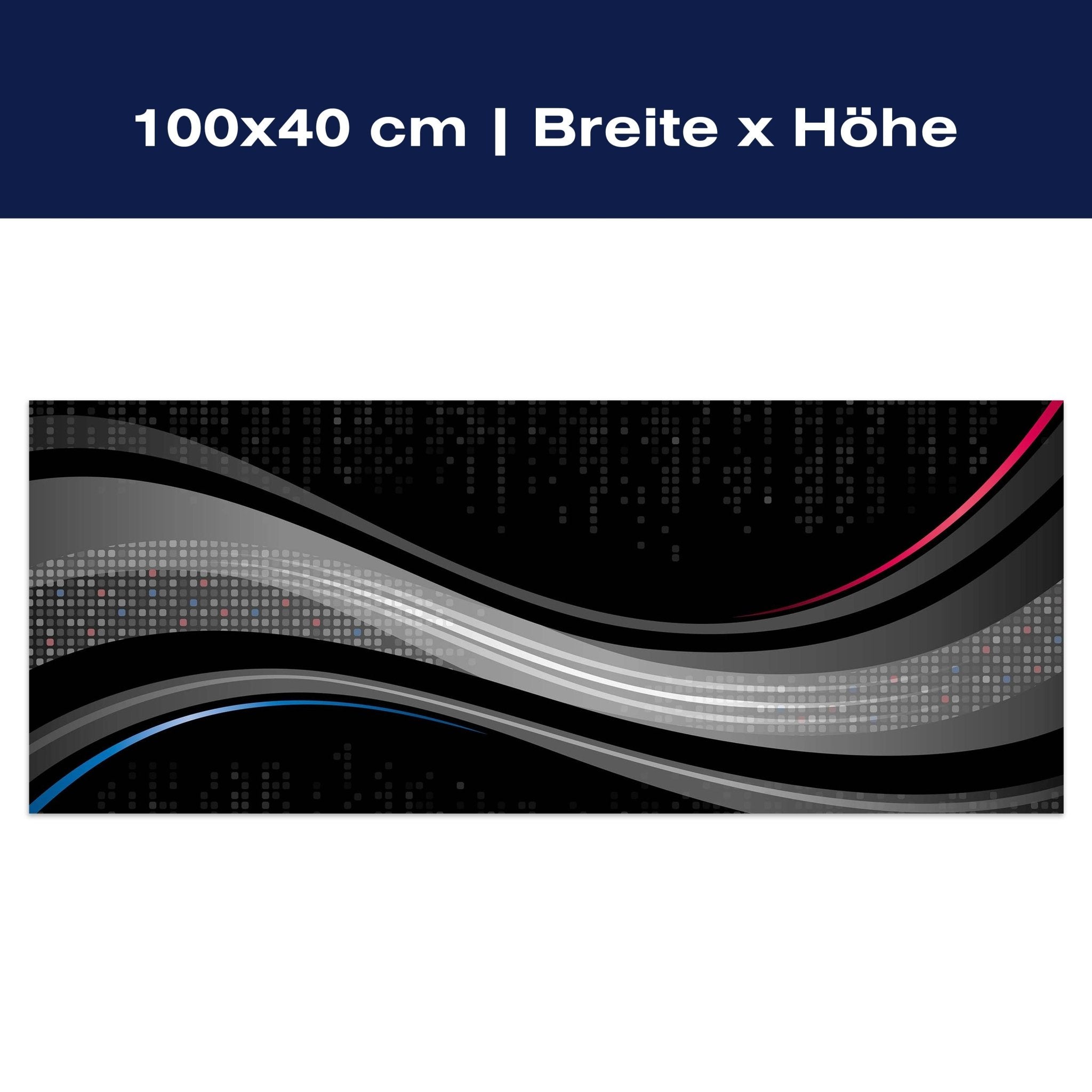 Leinwandbild Black Waves M0319 Leinwandbild Black Waves M0319