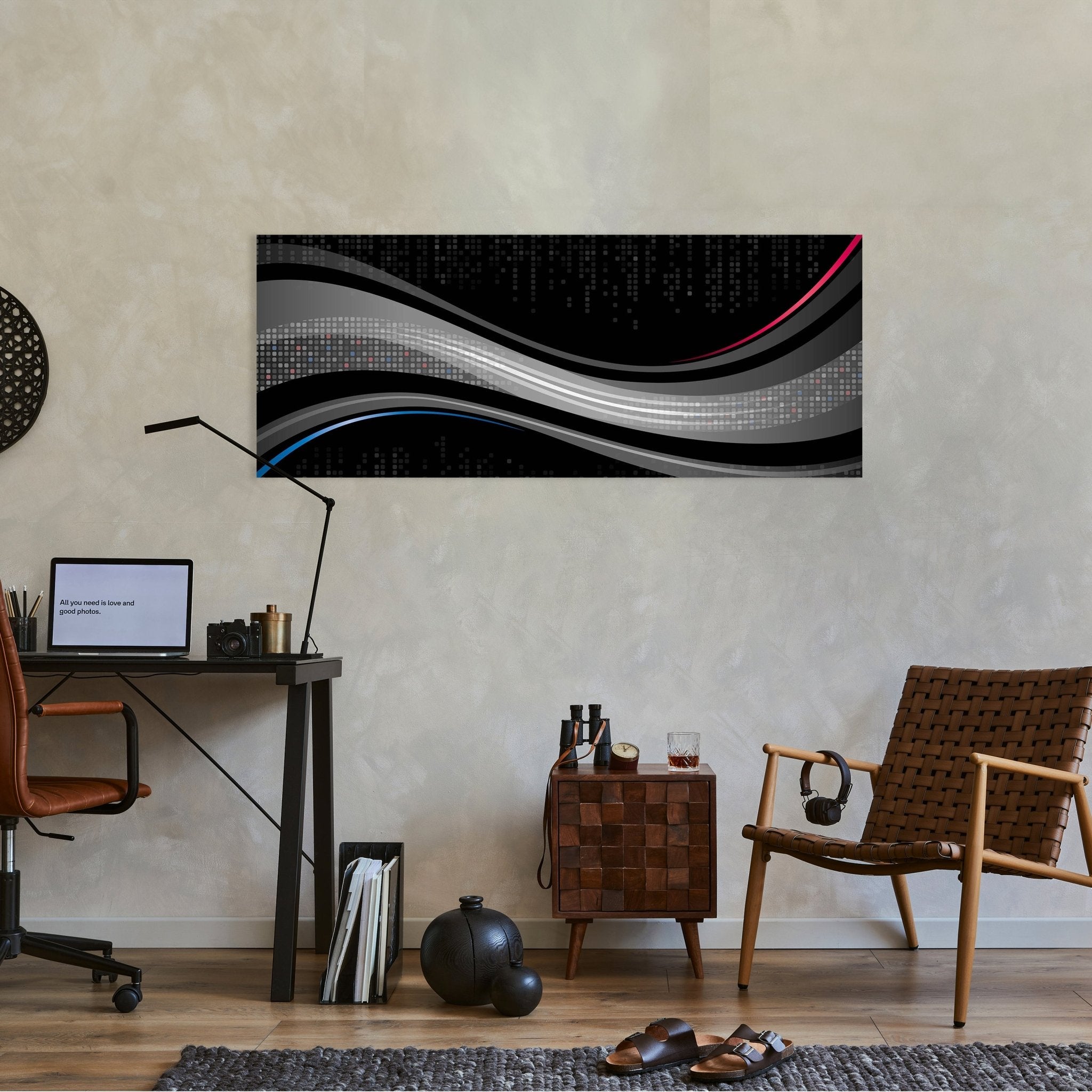 Leinwandbild Black Waves M0319 kaufen - Bild 2 Leinwandbild Black Waves M0319 kaufen - Bild 2