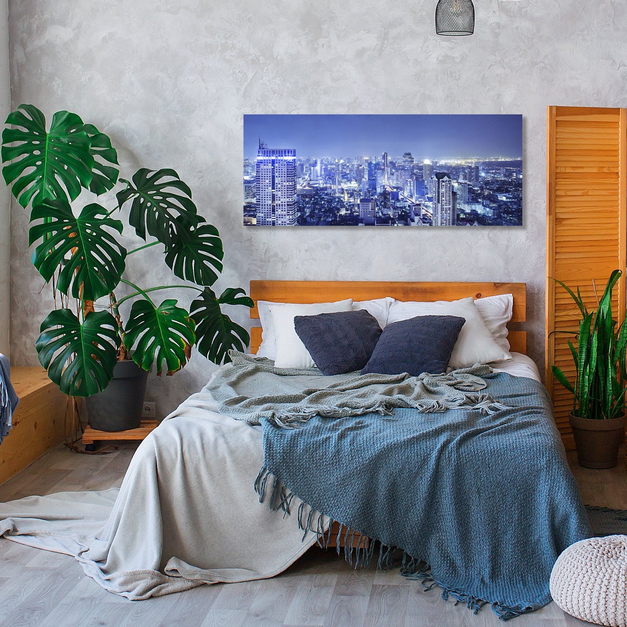 Leinwandbild Bangkok bei Nacht M0331 kaufen - Bild 2 Leinwandbild Bangkok bei Nacht M0331 kaufen - Bild 2