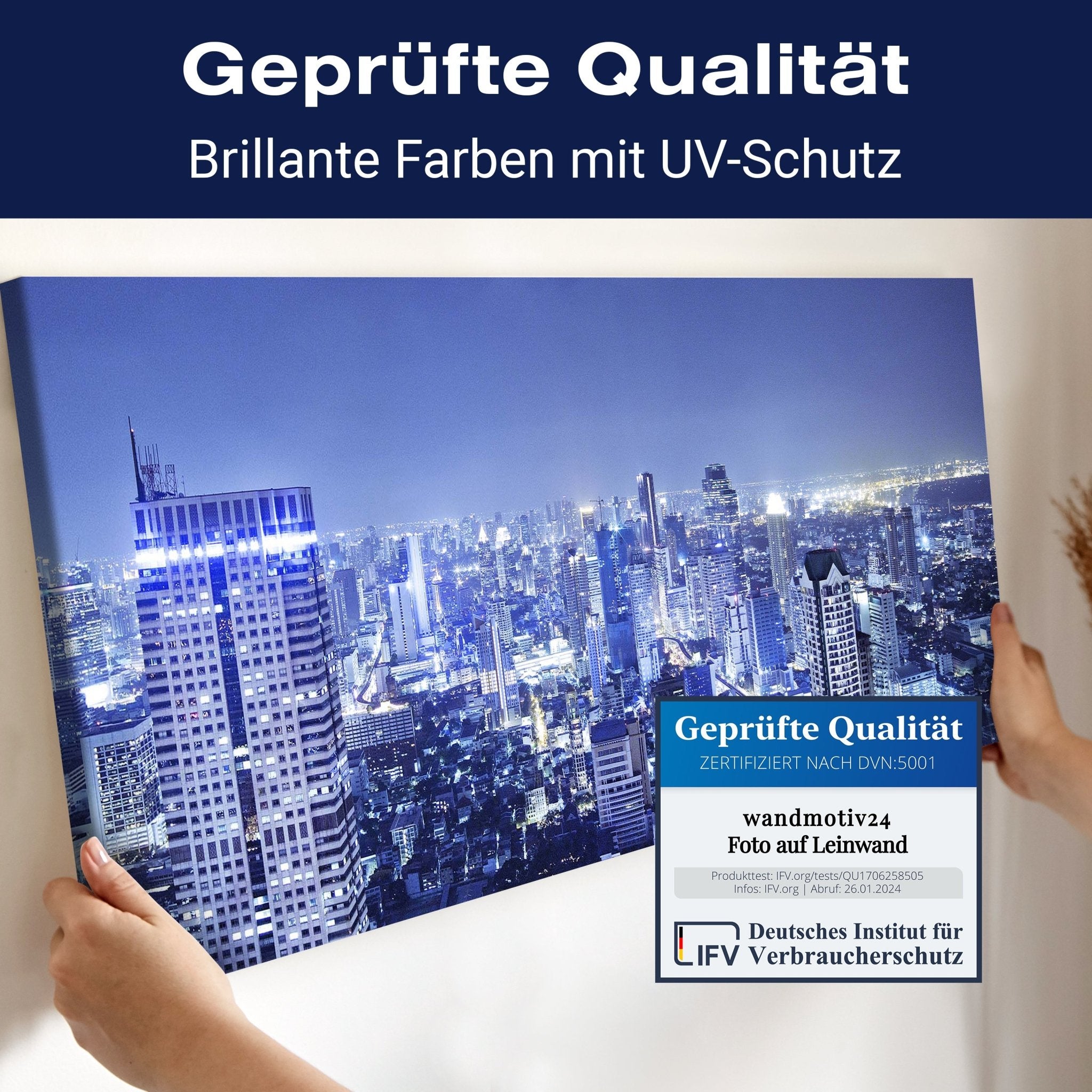 Leinwandbild Bangkok bei Nacht M0331 kaufen - Bild 4 Leinwandbild Bangkok bei Nacht M0331 kaufen - Bild 4