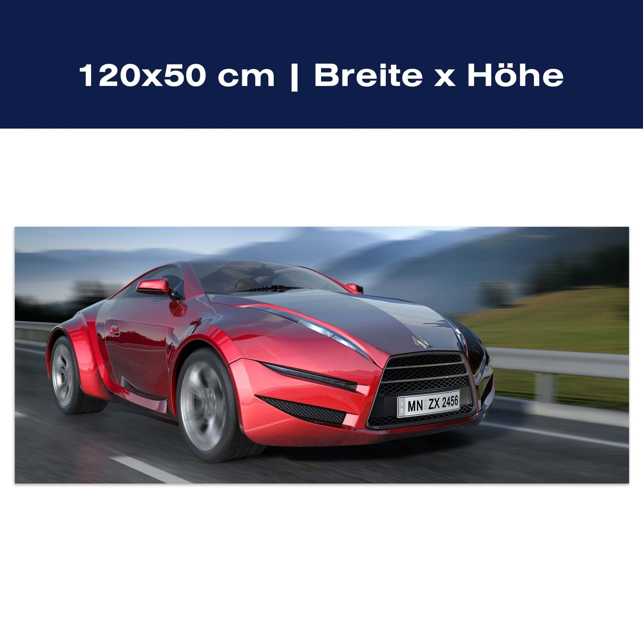 Leinwandbild Fahrender Sportwagen M0332 Leinwandbild Fahrender Sportwagen M0332