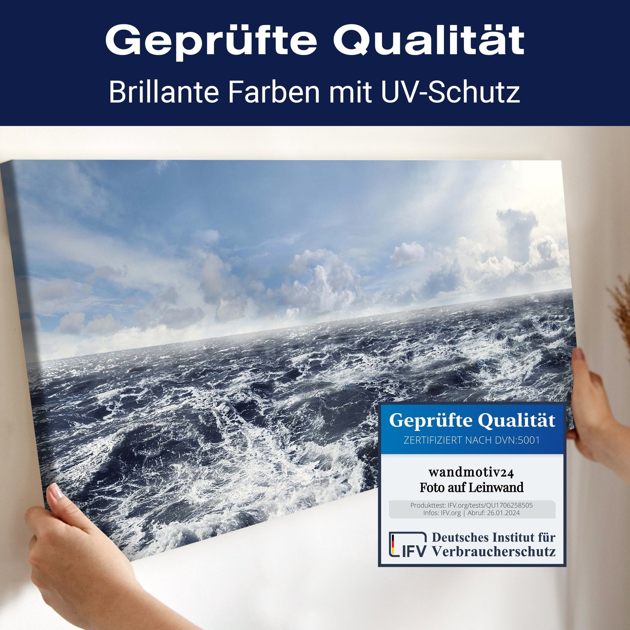 Leinwandbild Schäumende See M0336 kaufen - Bild 4 Leinwandbild Schäumende See M0336 kaufen - Bild 4