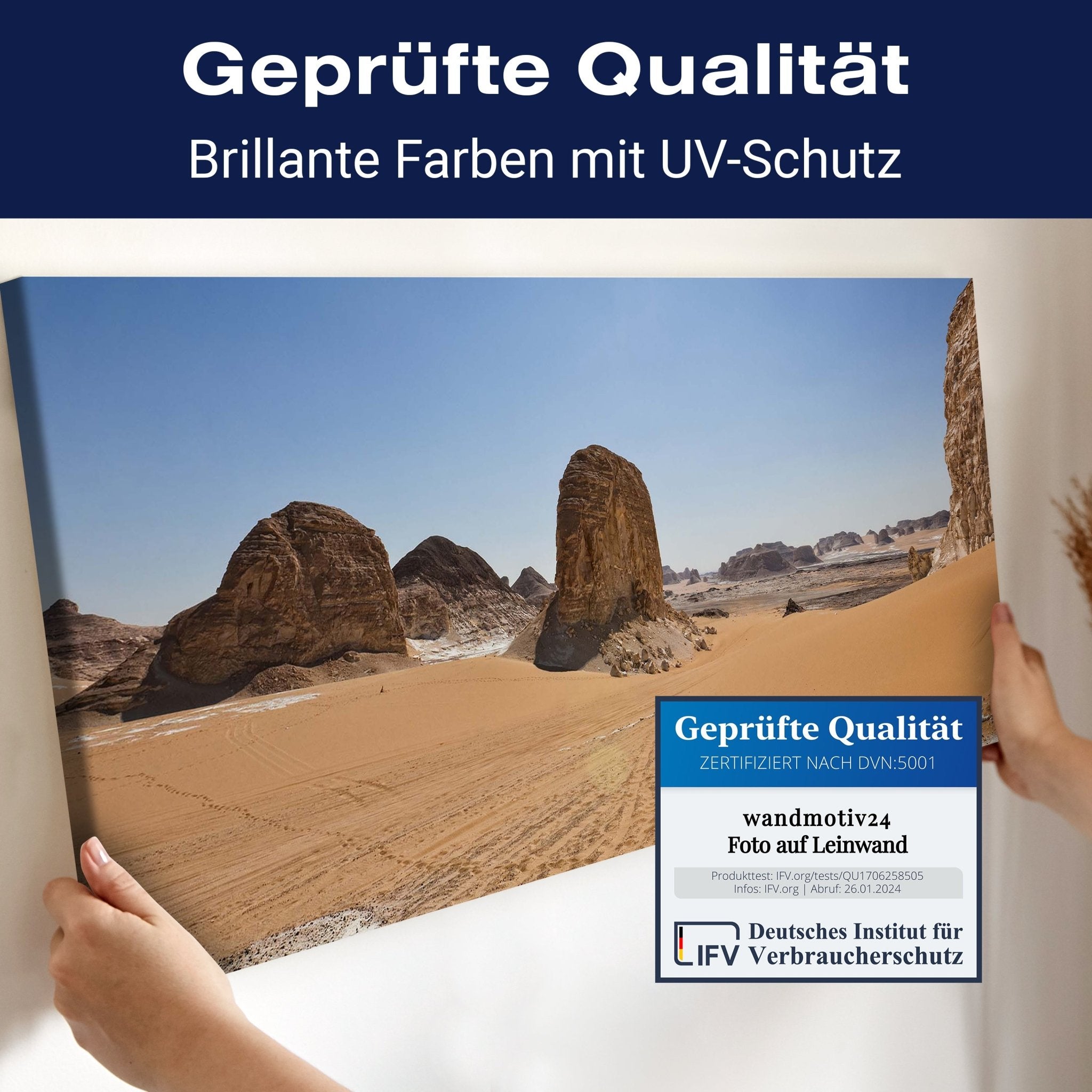 Leinwandbild Wüste am Mittag M0339 kaufen - Bild 4 Leinwandbild Wüste am Mittag M0339 kaufen - Bild 4