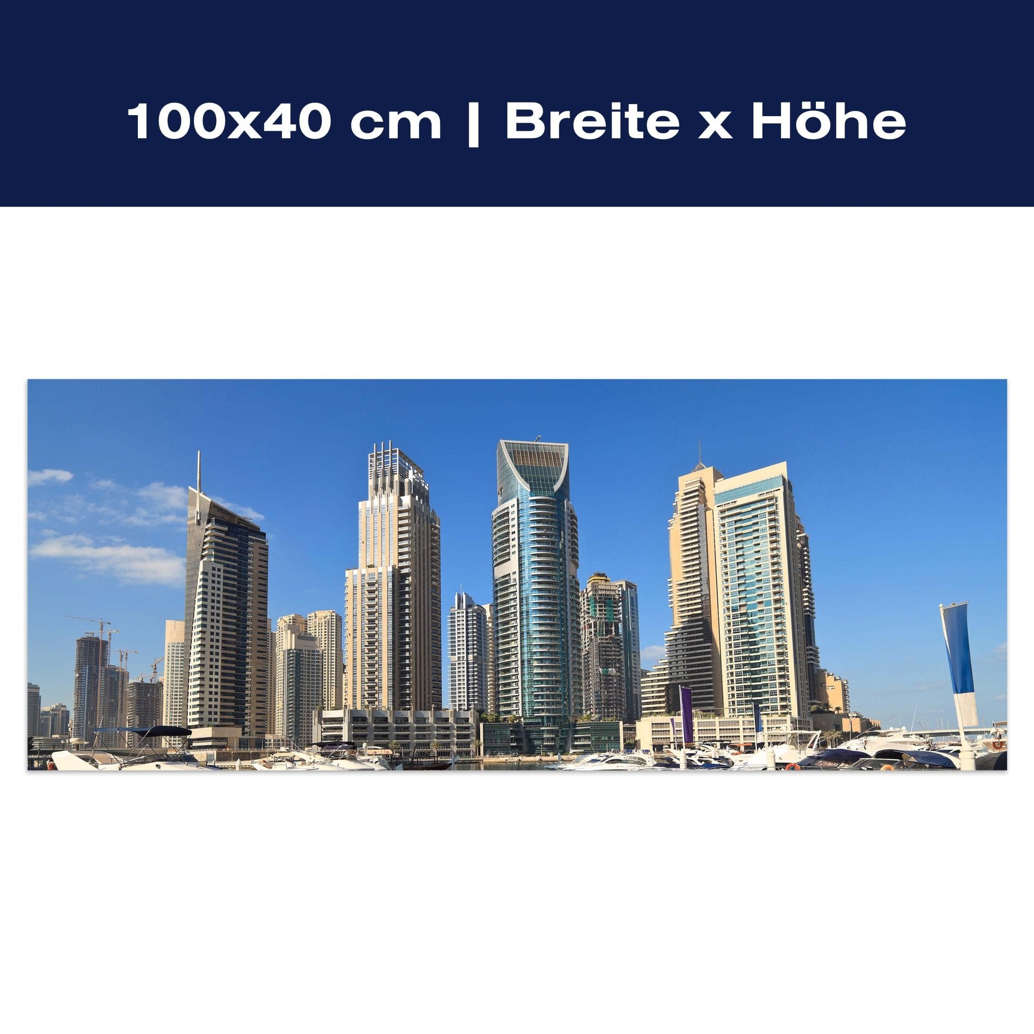 Leinwandbild Dubai Skyline M0342