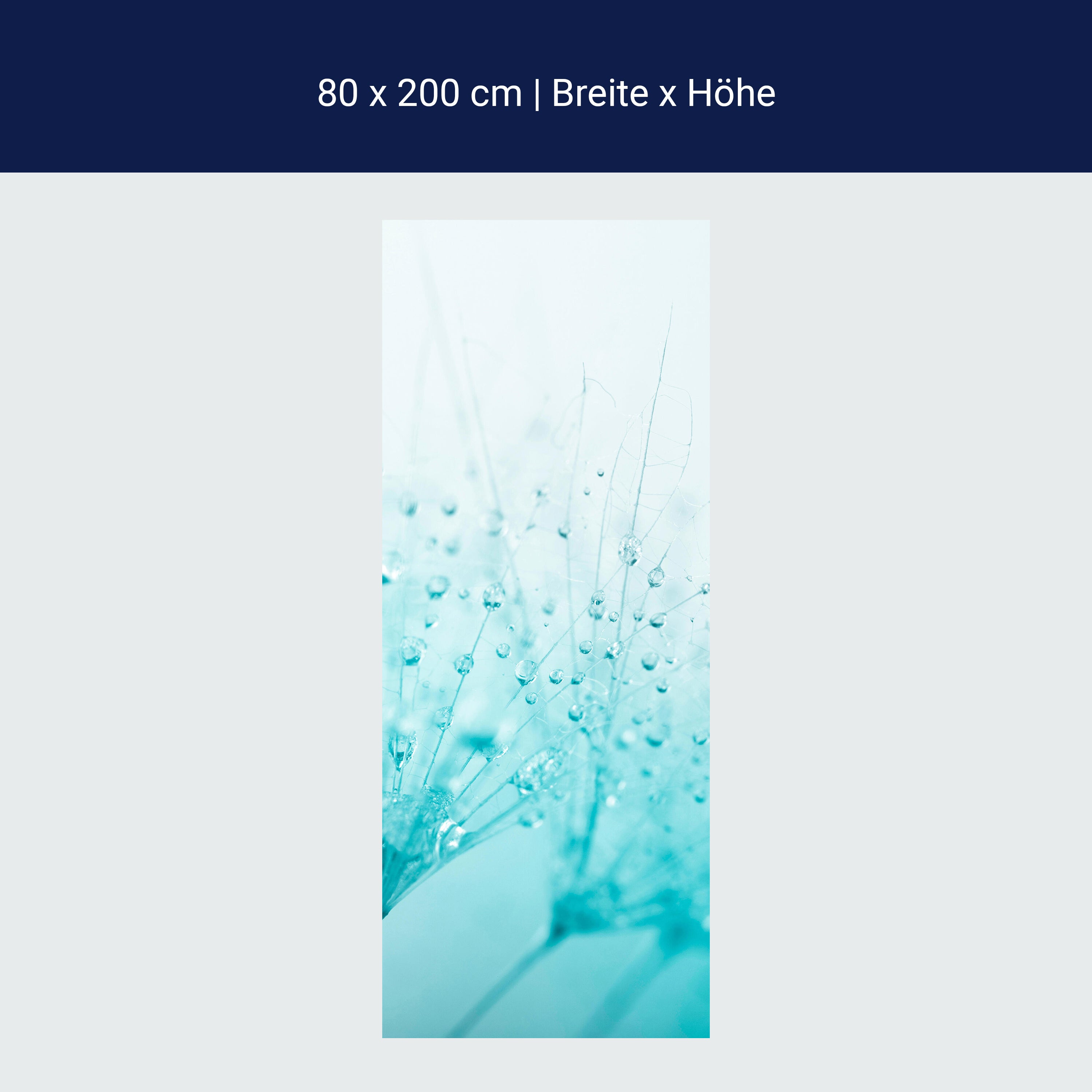 Türtapete Pusteblume Türkis M0347 Türtapete Pusteblume Türkis M0347