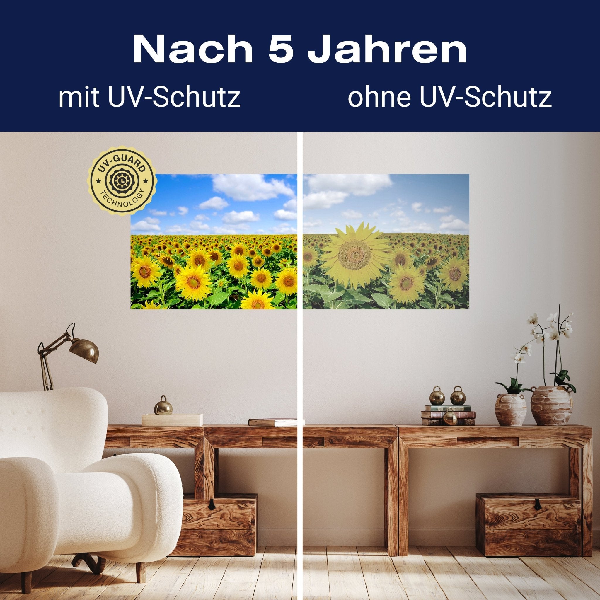 Leinwandbild Sonnenblumenfeld M0348 kaufen - Bild 9 Leinwandbild Sonnenblumenfeld M0348 kaufen - Bild 9