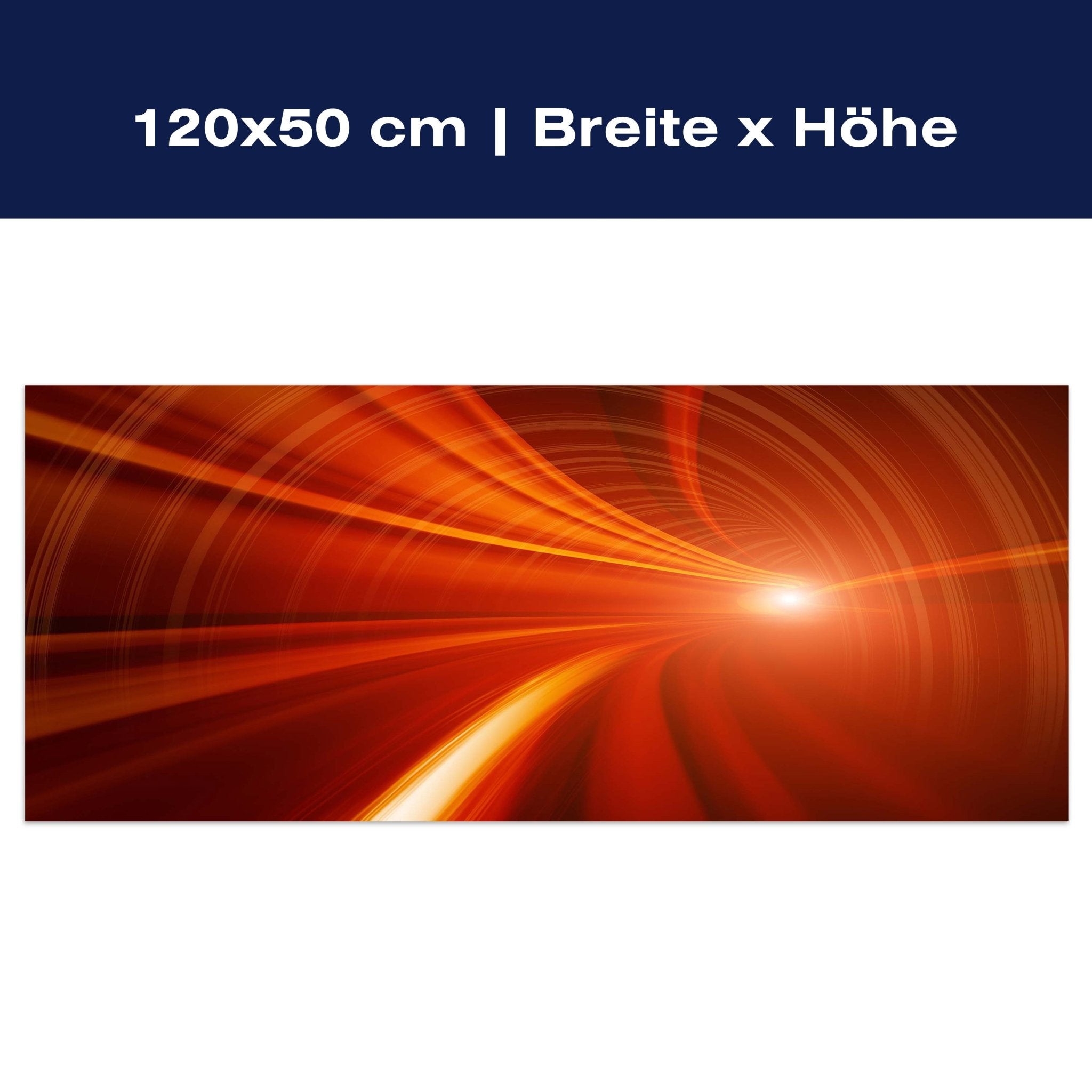 Leinwandbild Orangener Tunnel M0355 Leinwandbild Orangener Tunnel M0355