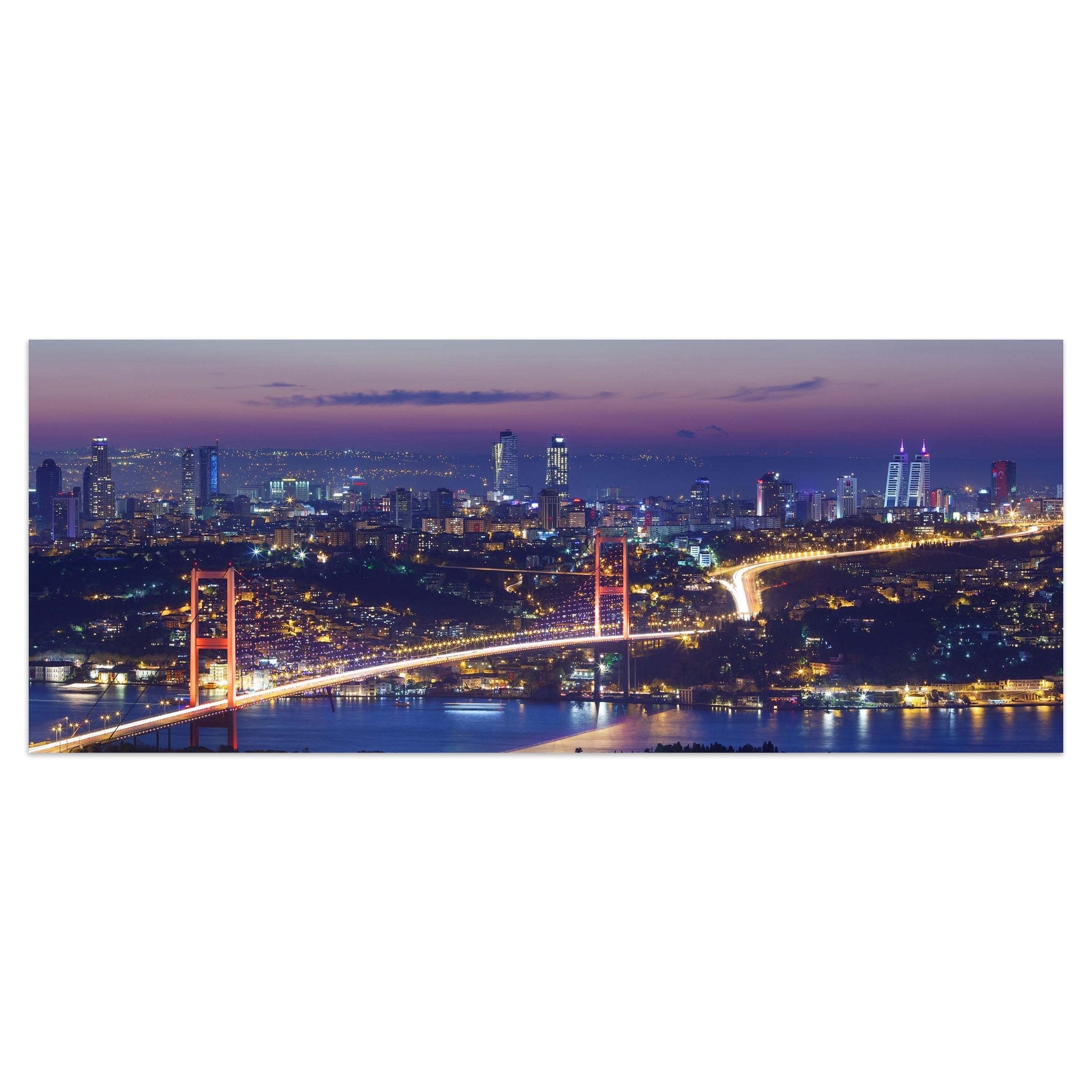 Leinwandbild Istanbul bei Nacht M0374 kaufen - Bild 1