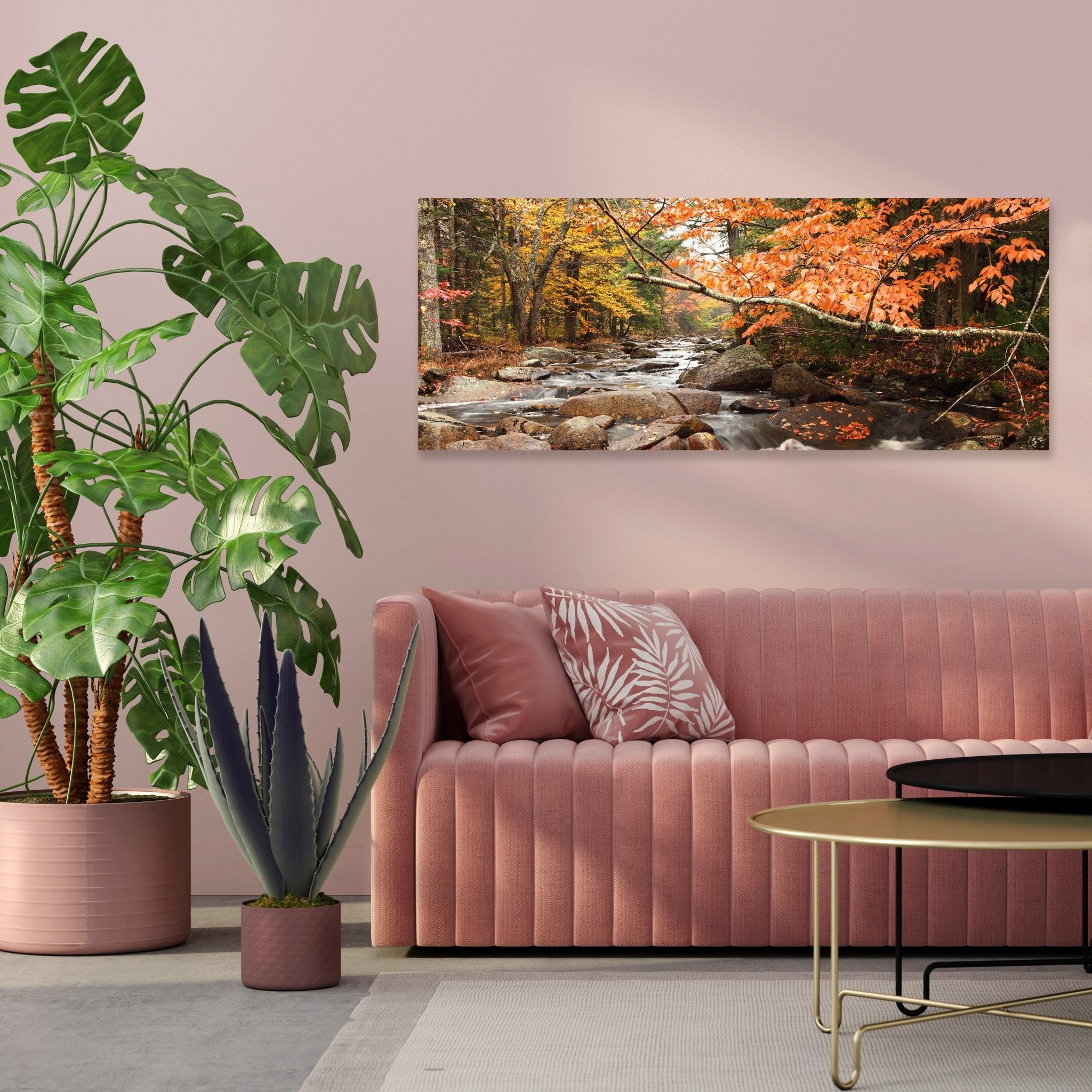 Leinwandbild Fluss im Herbst M0381 kaufen - Bild 3 Leinwandbild Fluss im Herbst M0381 kaufen - Bild 3