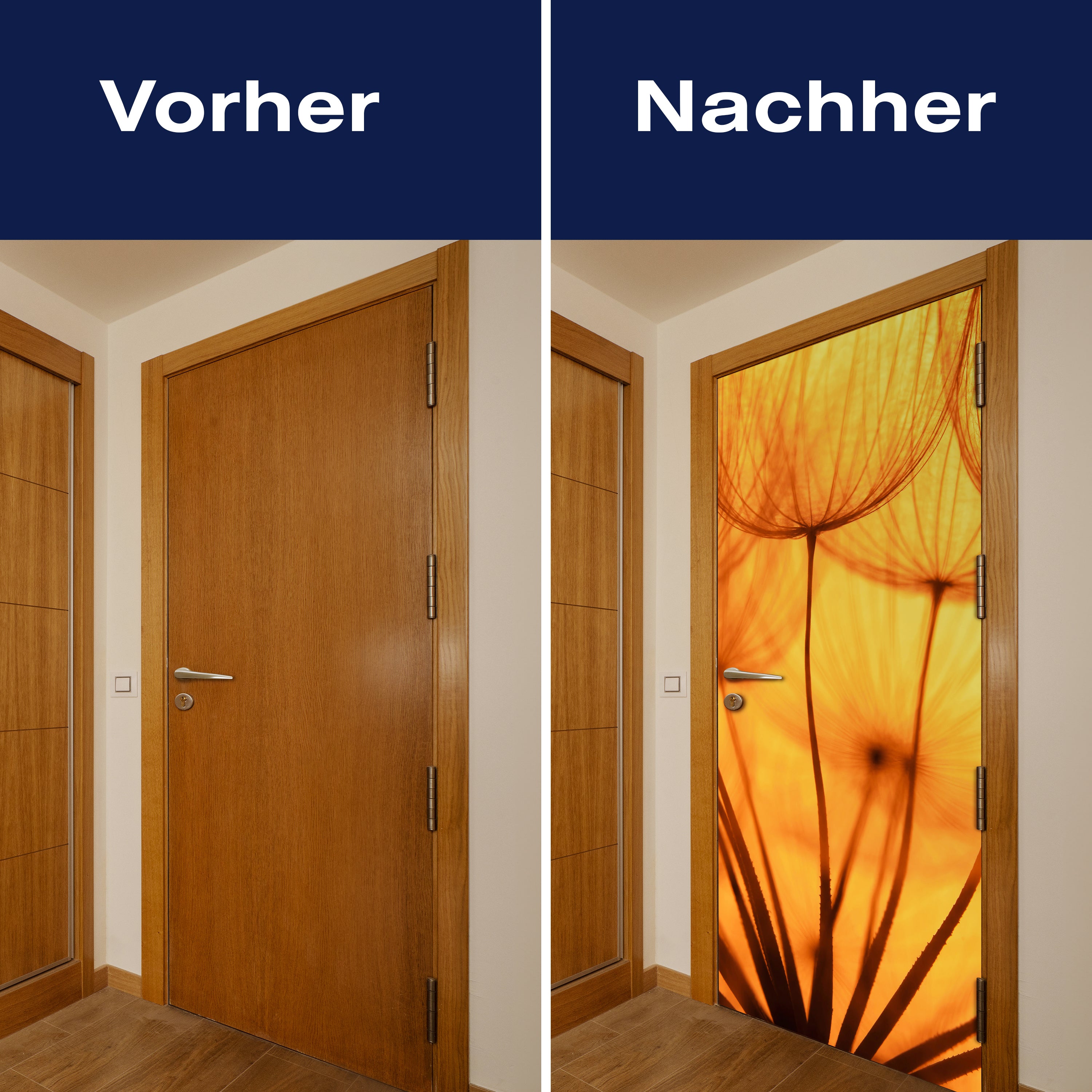 Türtapete Pusteblume Orange M0390 - Bild 10 Türtapete Pusteblume Orange M0390 - Bild 10