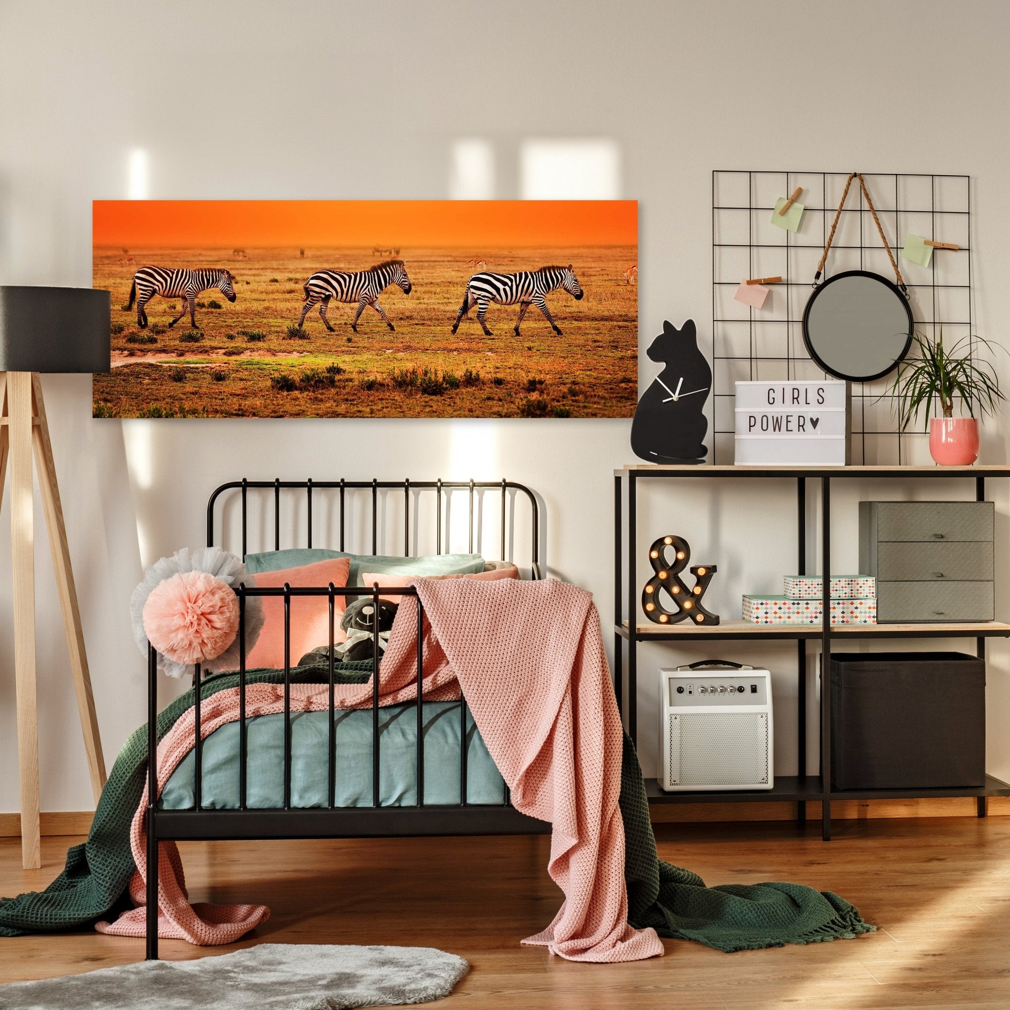 Leinwandbild Zebras in der Savanne M0403 kaufen - Bild 3 Leinwandbild Zebras in der Savanne M0403 kaufen - Bild 3