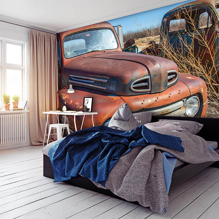 Fototapete Roter Picup M0406 - Bild 1 Fototapete Roter Picup M0406 - Bild 1