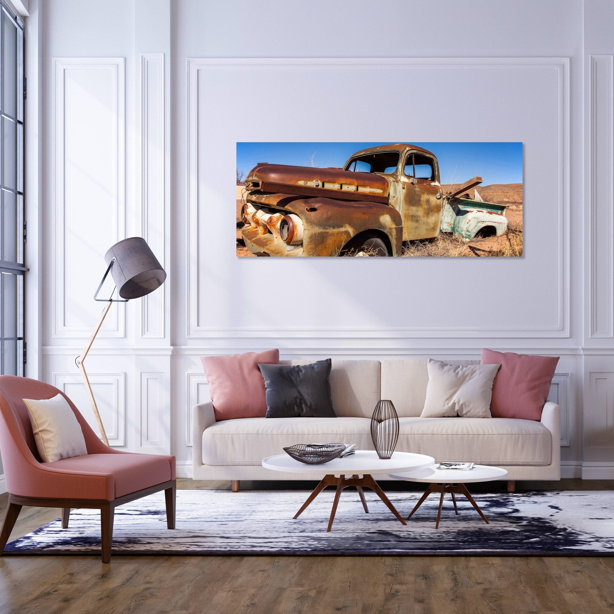 Leinwandbild Alter Picup in der Wüste M0407 kaufen - Bild 2 Leinwandbild Alter Picup in der Wüste M0407 kaufen - Bild 2