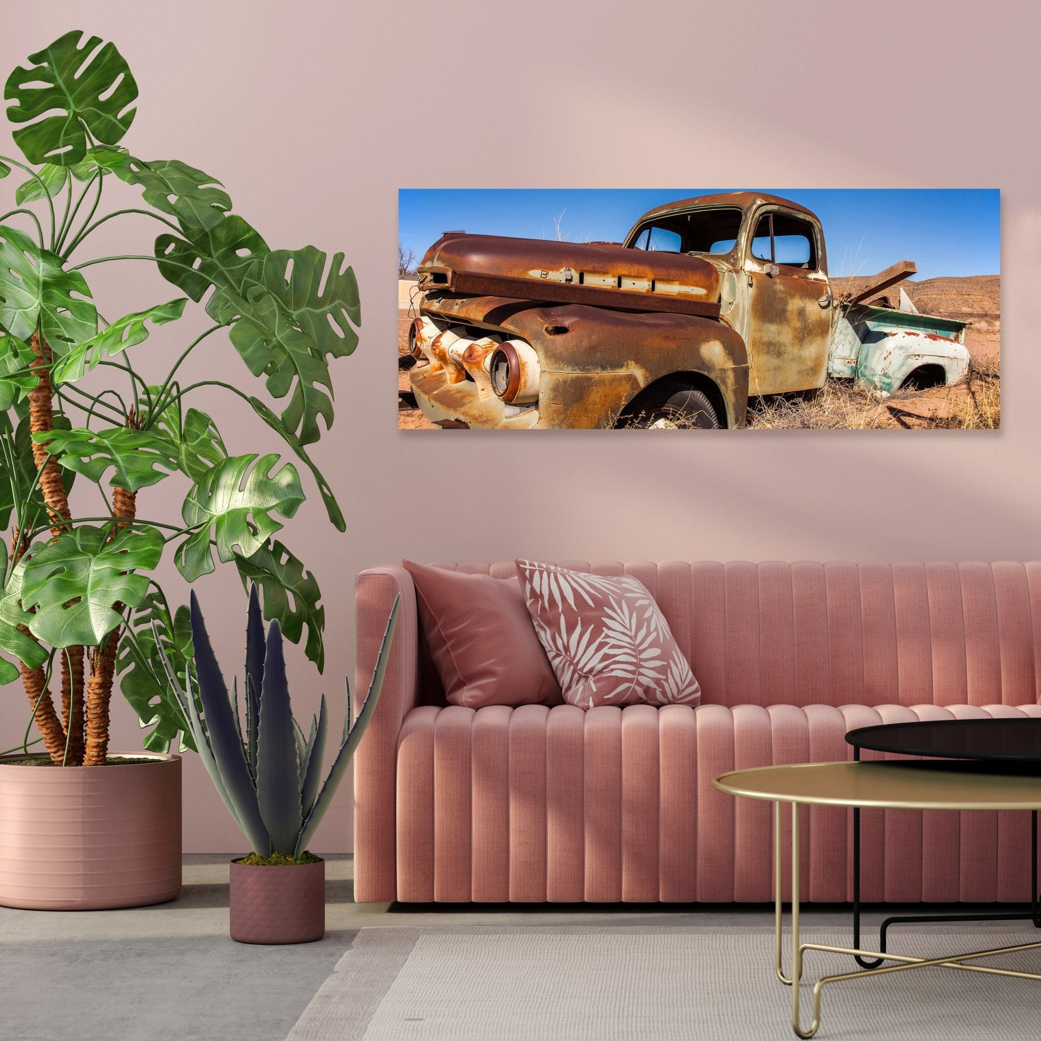 Leinwandbild Alter Picup in der Wüste M0407 kaufen - Bild 3 Leinwandbild Alter Picup in der Wüste M0407 kaufen - Bild 3