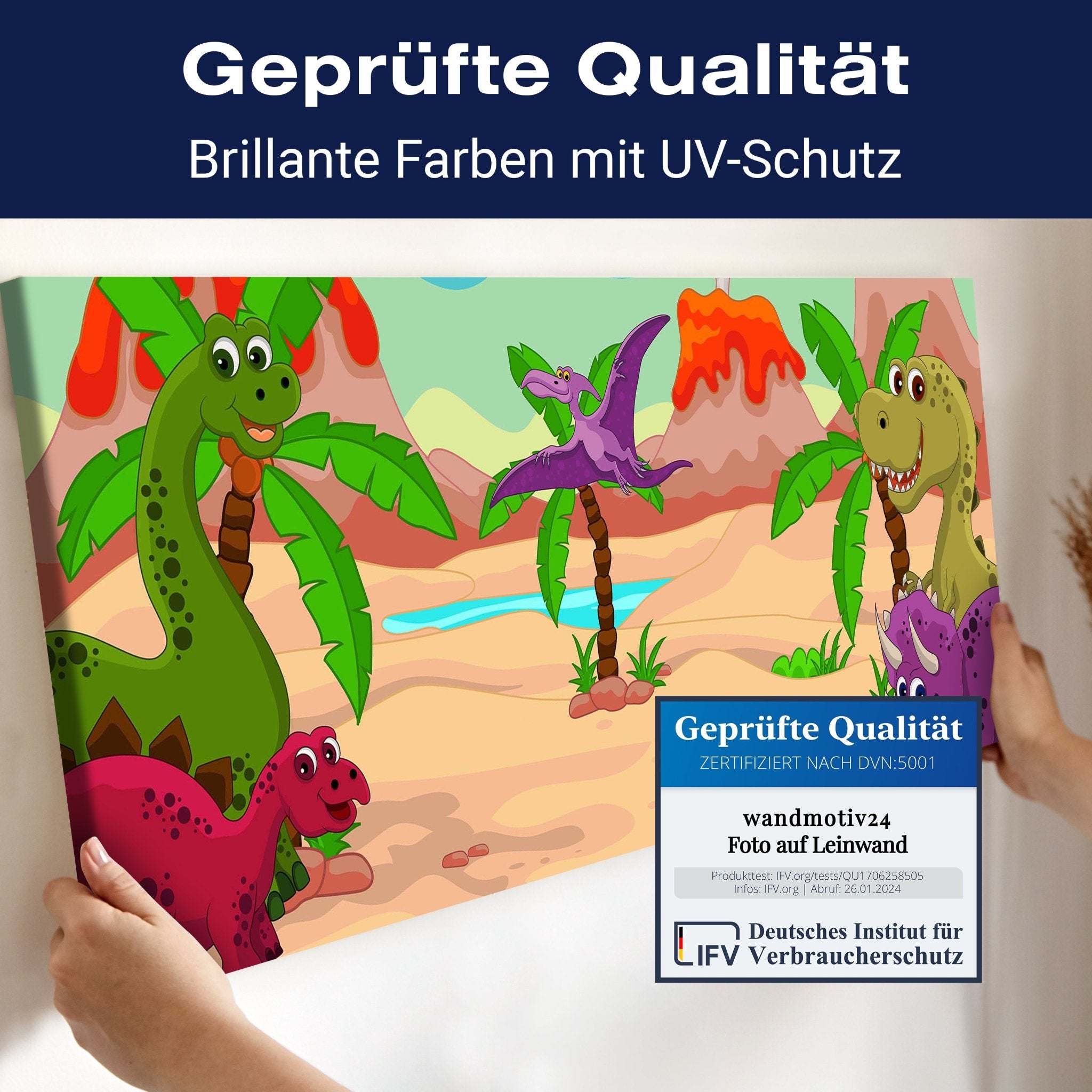 Leinwandbild Dinosaurier M0433 kaufen - Bild 4 Leinwandbild Dinosaurier M0433 kaufen - Bild 4