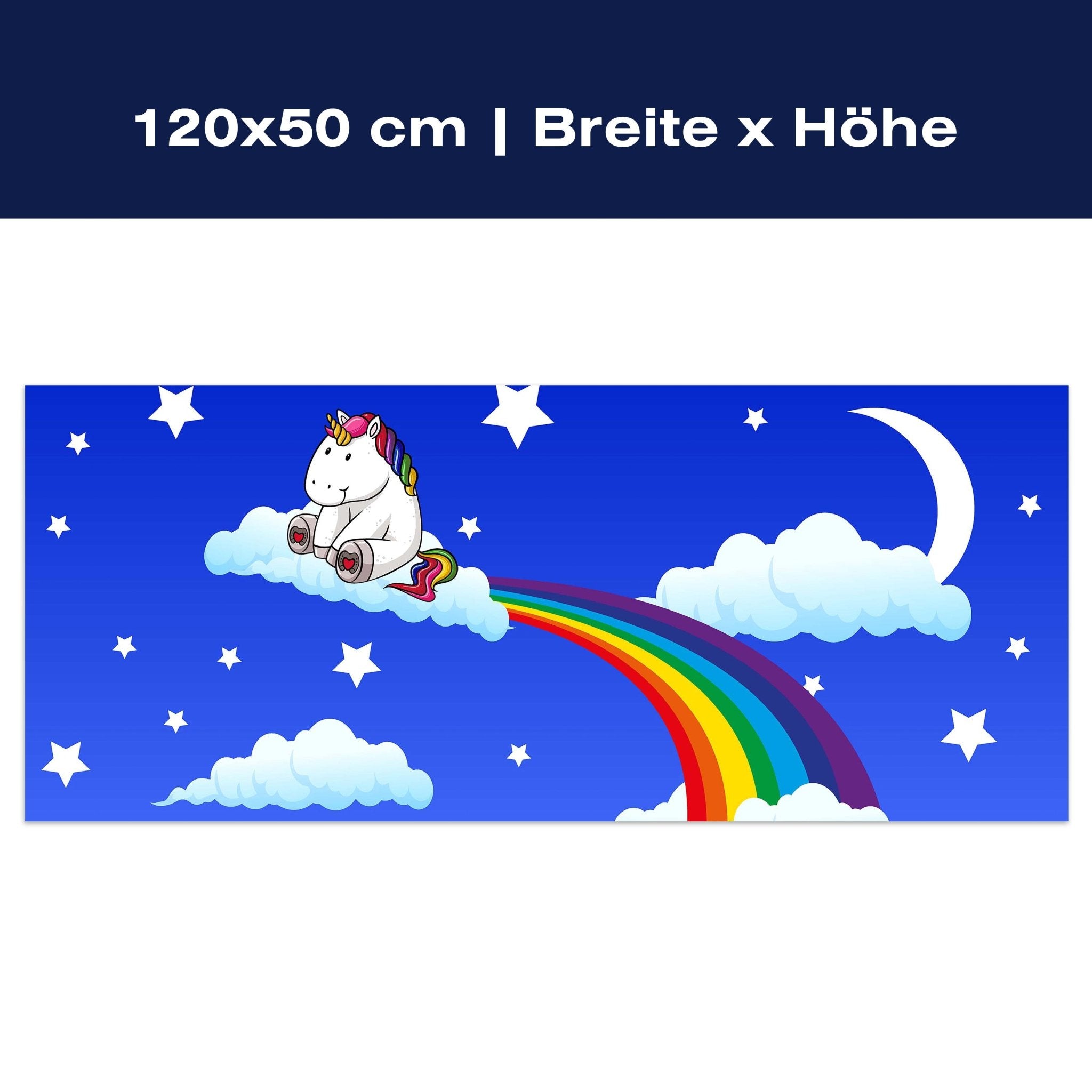 Leinwandbild Regenbogen-Einhorn M0434 Leinwandbild Regenbogen-Einhorn M0434
