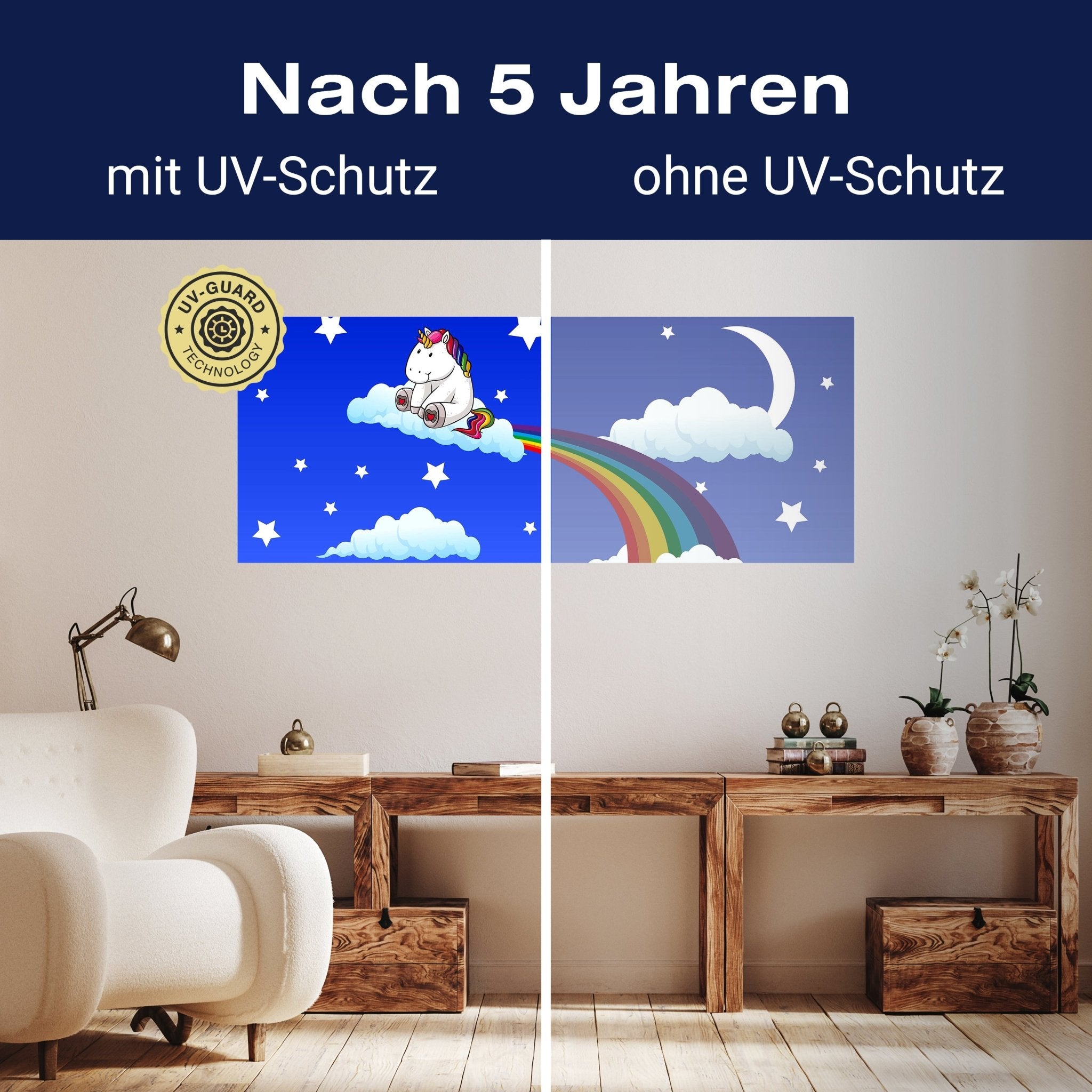 Leinwandbild Regenbogen-Einhorn M0434 kaufen - Bild 9