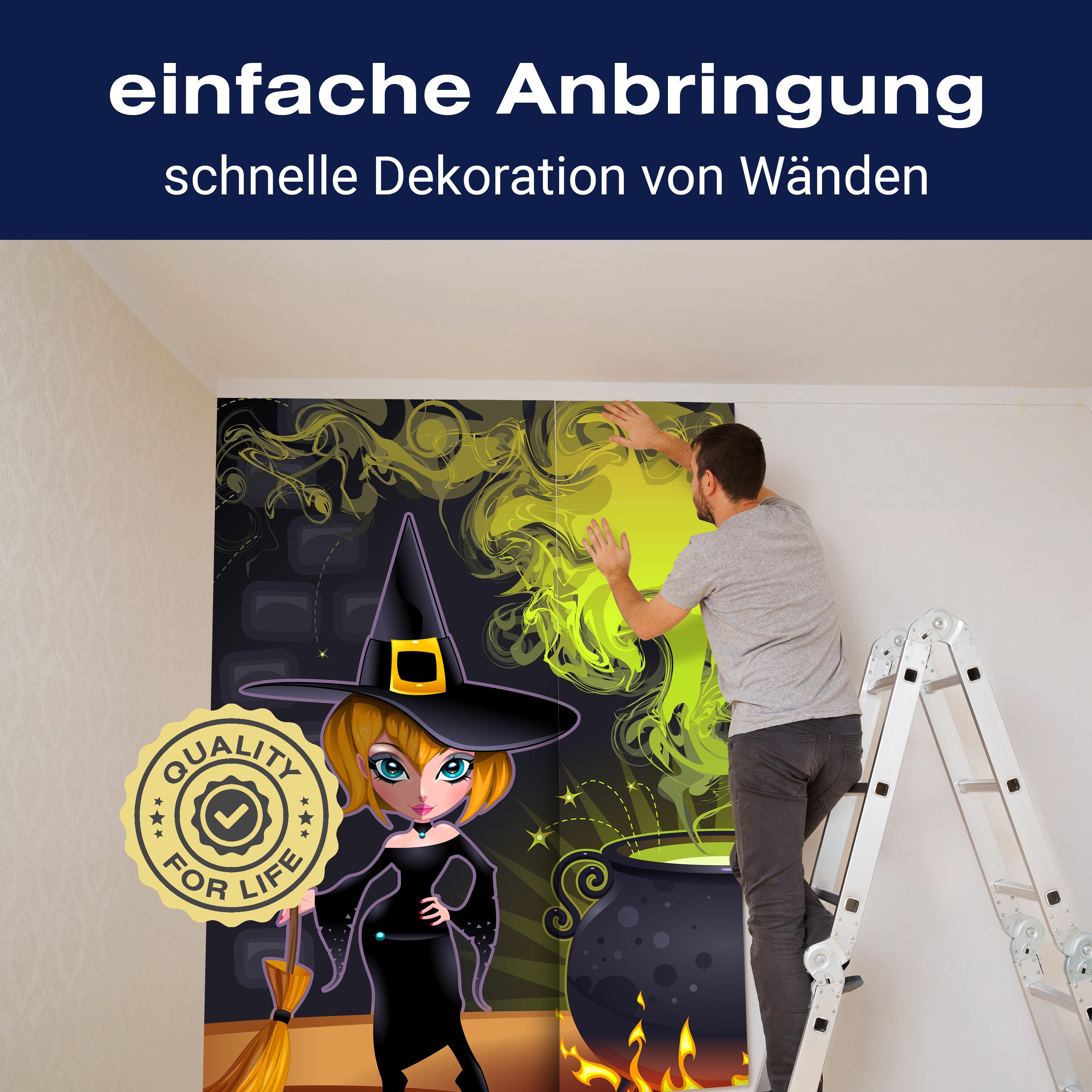 Fototapete Kinderzimmer Hexen M0435 - Bild 3 Fototapete Kinderzimmer Hexen M0435 - Bild 3