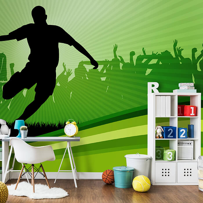 Fototapete Kinderzimmer Fussball M0439 - Bild 1 Fototapete Kinderzimmer Fussball M0439 - Bild 1