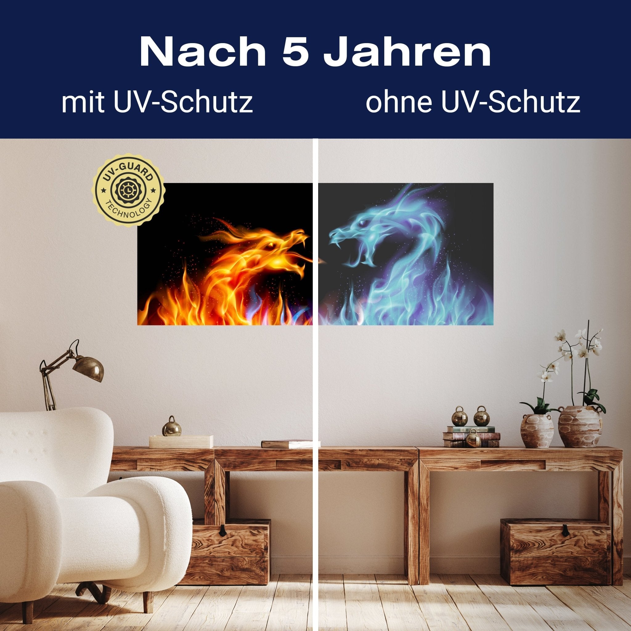 Leinwandbild Feuerdrachen M0440 kaufen - Bild 9 Leinwandbild Feuerdrachen M0440 kaufen - Bild 9