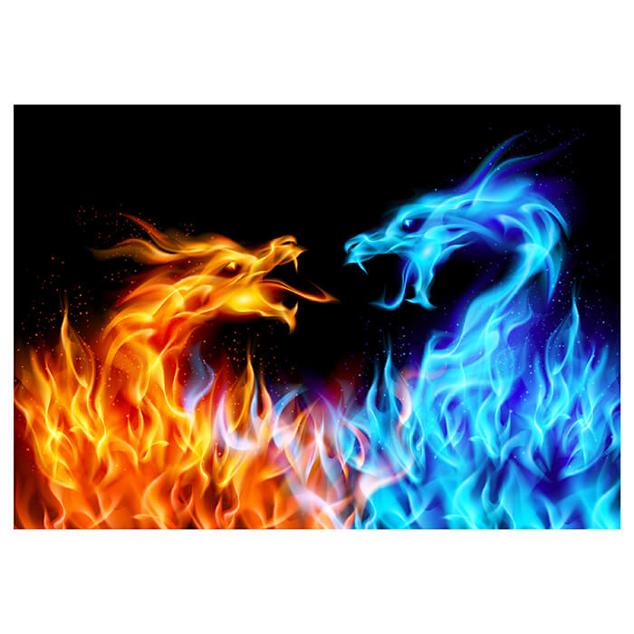 Fototapete Kinderzimmer Feuerdrachen M0440 - Bild 2 Fototapete Kinderzimmer Feuerdrachen M0440 - Bild 2