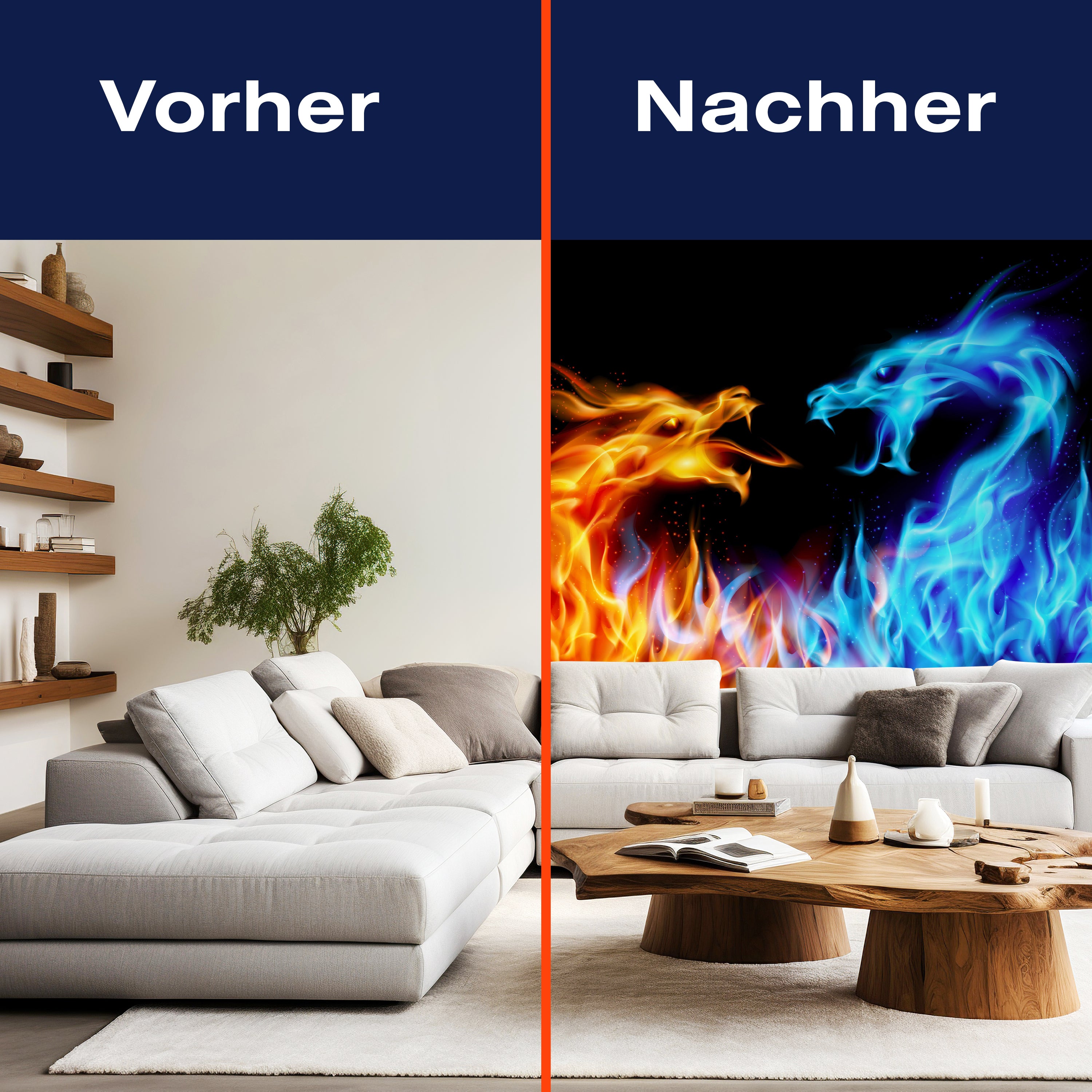 Fototapete Kinderzimmer Feuerdrachen M0440 - Bild 9 Fototapete Kinderzimmer Feuerdrachen M0440 - Bild 9