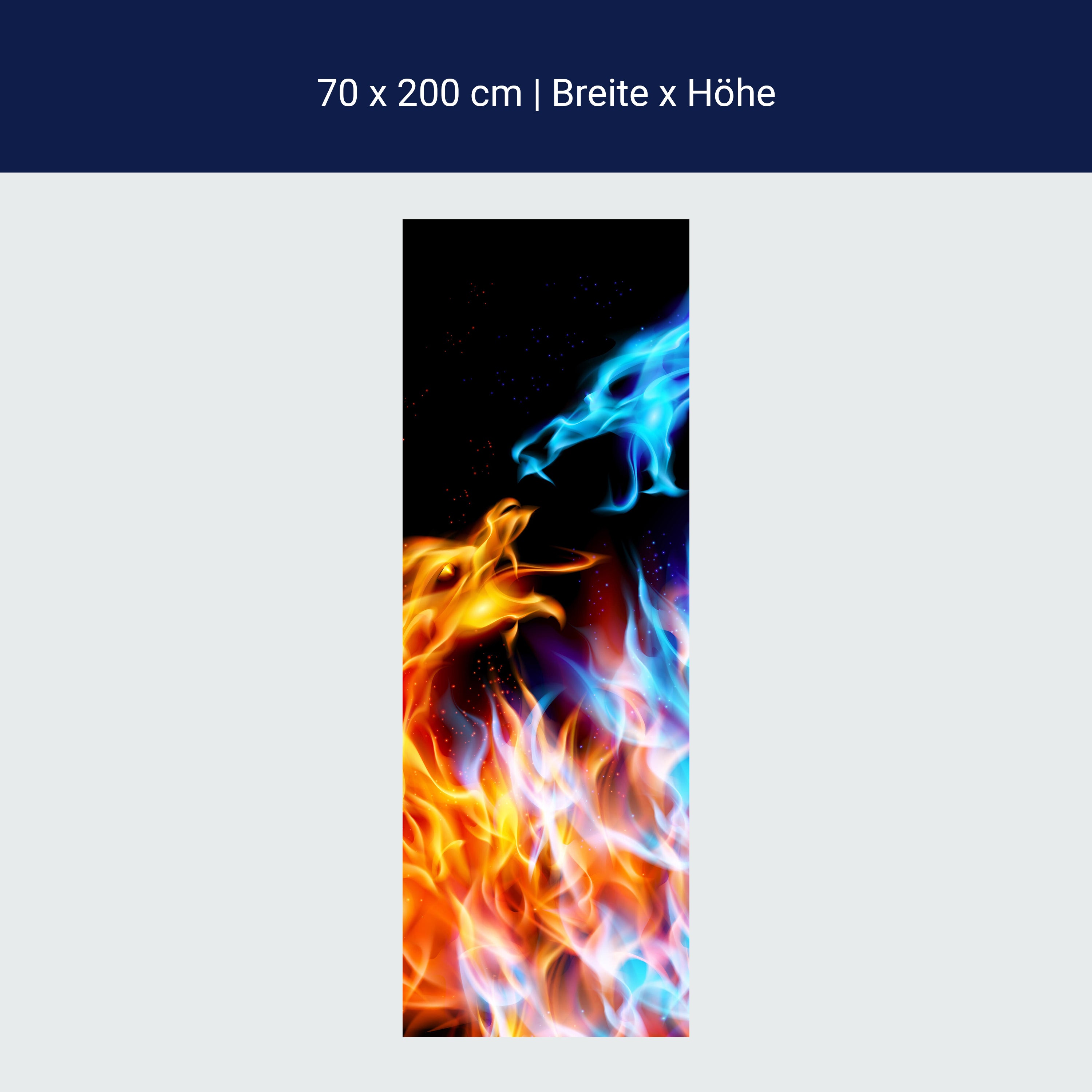 Türtapete Feuerdrachen M0440 Türtapete Feuerdrachen M0440