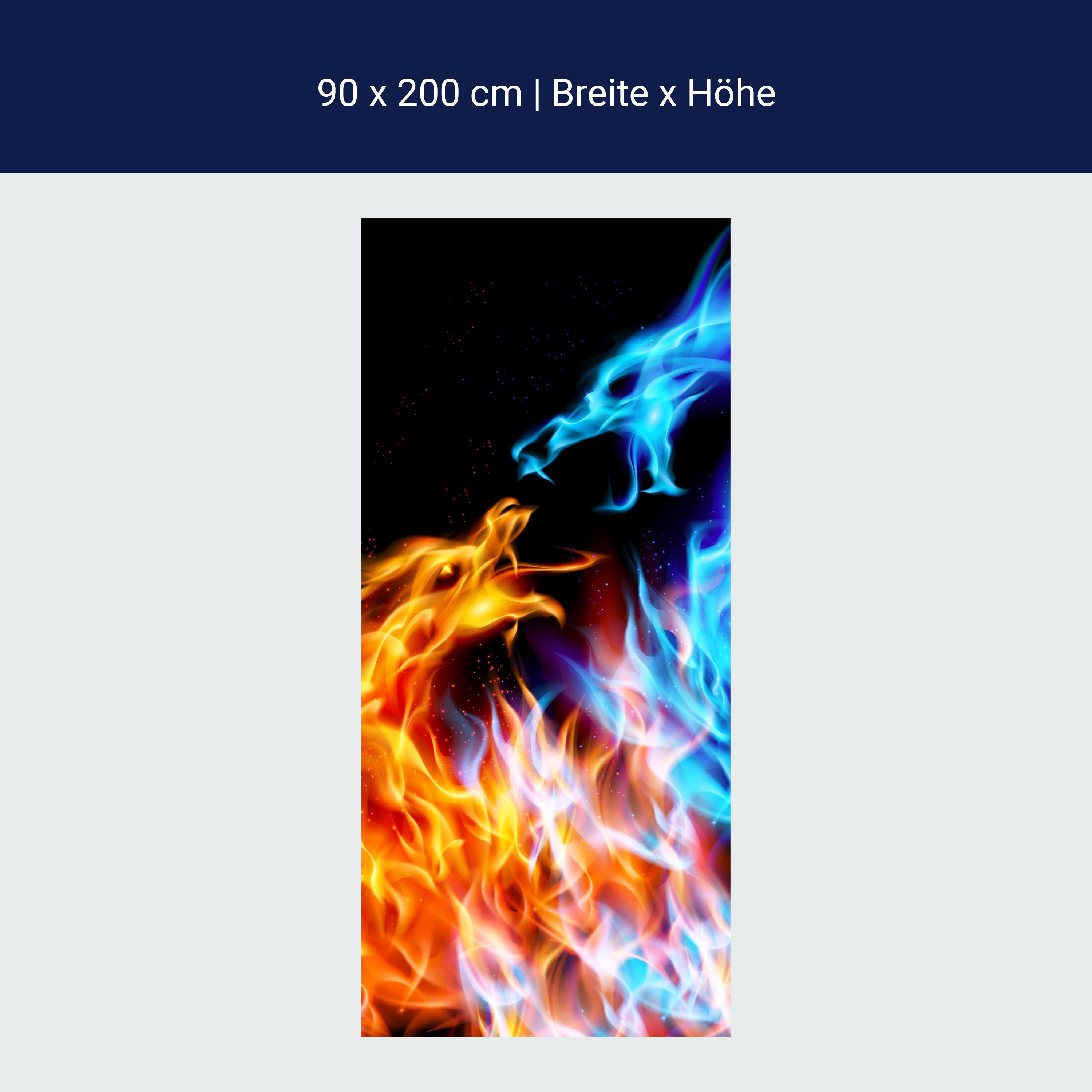 Türtapete Feuerdrachen M0440 Türtapete Feuerdrachen M0440