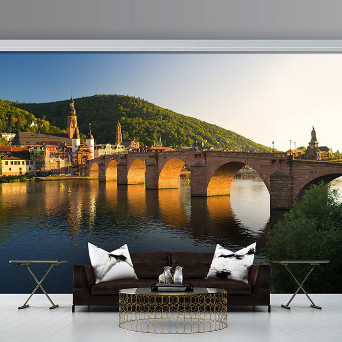 Fototapete Alte Brücke Heidelberg M0447 - Bild 1 Fototapete Alte Brücke Heidelberg M0447 - Bild 1