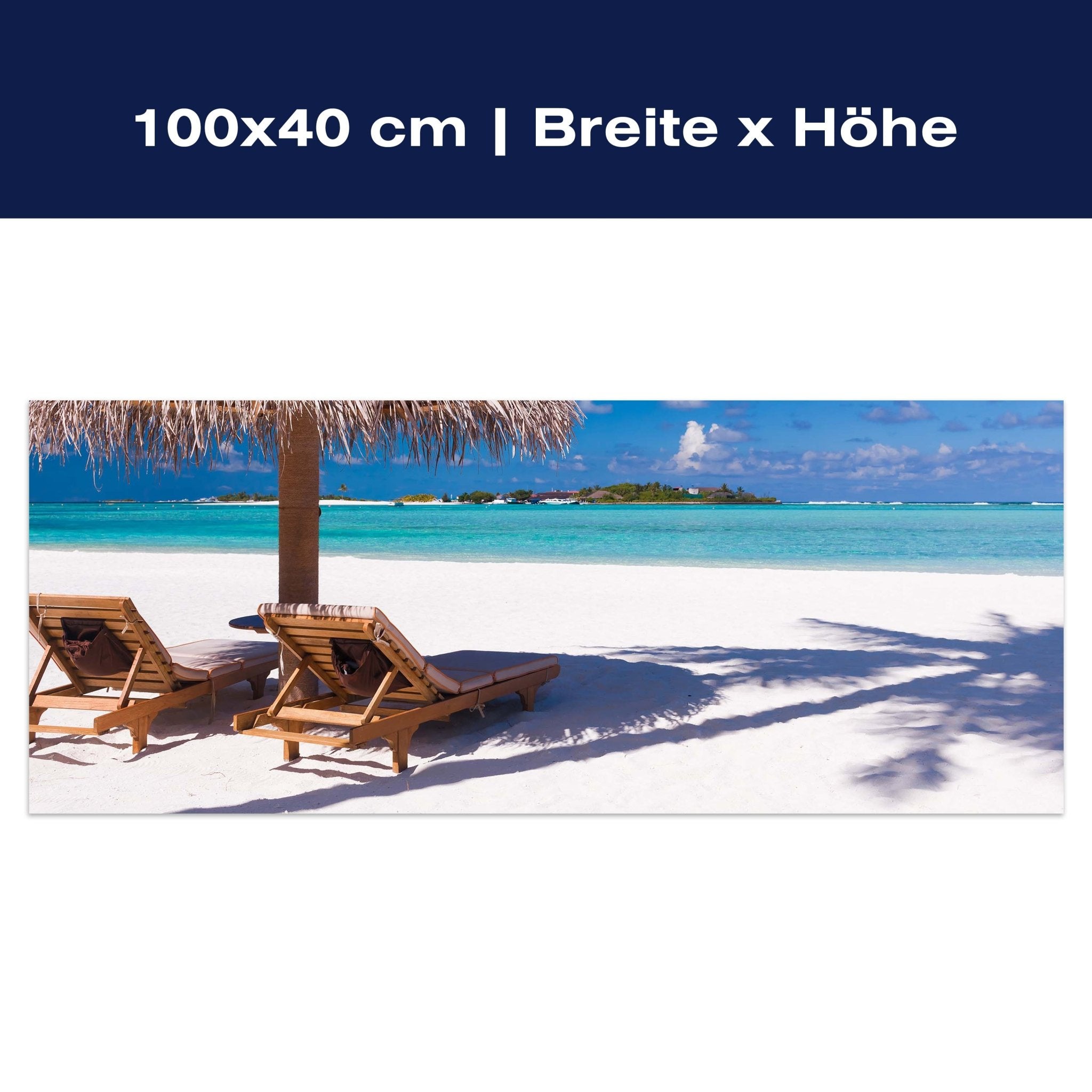 Leinwandbild Entspannung am Strand M0450 Leinwandbild Entspannung am Strand M0450