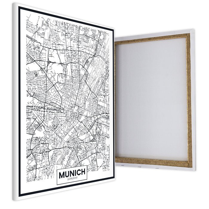 Leinwandbild Stadt Karte, Hochformat M0456 kaufen - Bild 4 Leinwandbild Stadt Karte, Hochformat M0456 kaufen - Bild 4