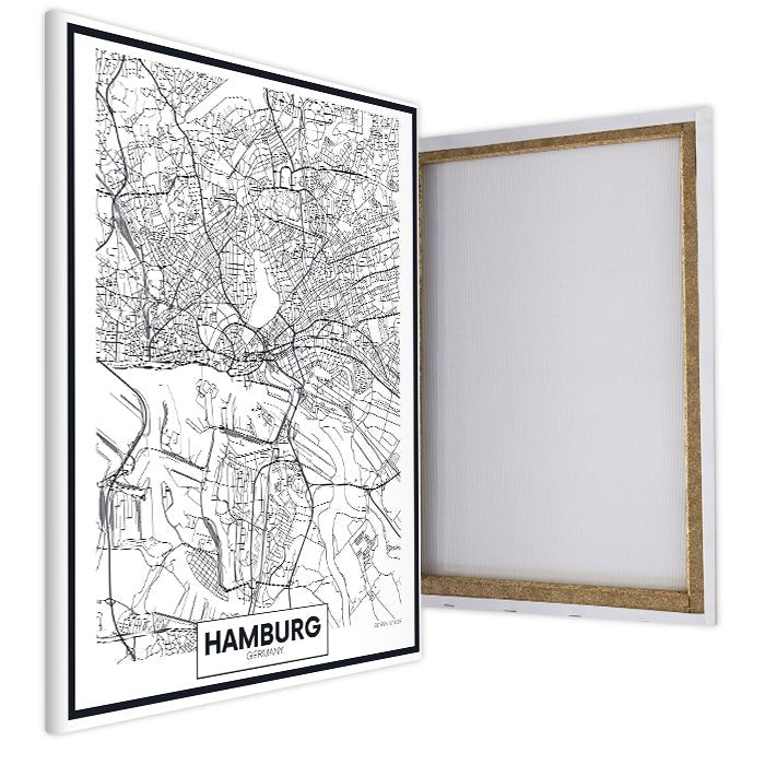 Leinwandbild Stadt Karte, Hochformat M0457 kaufen - Bild 4 Leinwandbild Stadt Karte, Hochformat M0457 kaufen - Bild 4