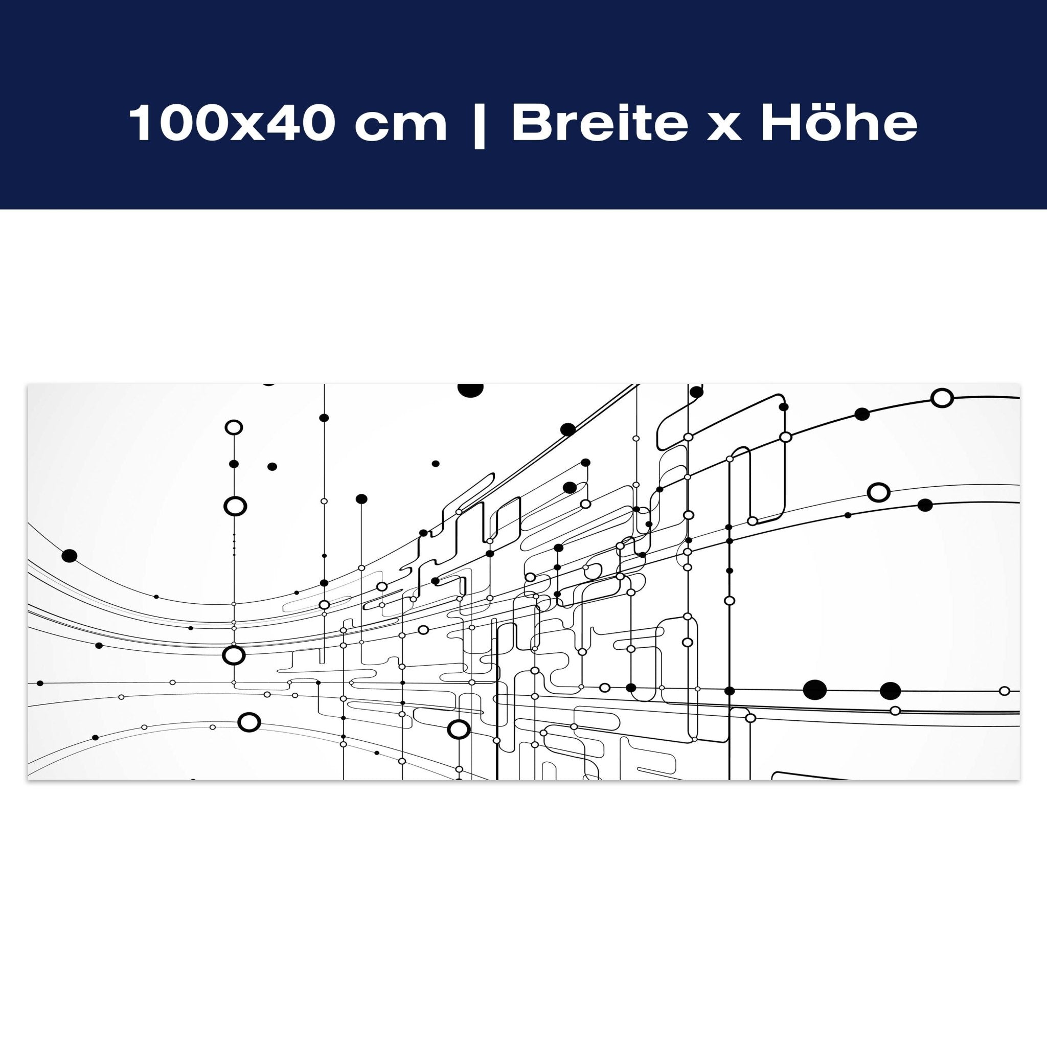 Leinwandbild Abstrakte Verbindungen M0463 Leinwandbild Abstrakte Verbindungen M0463