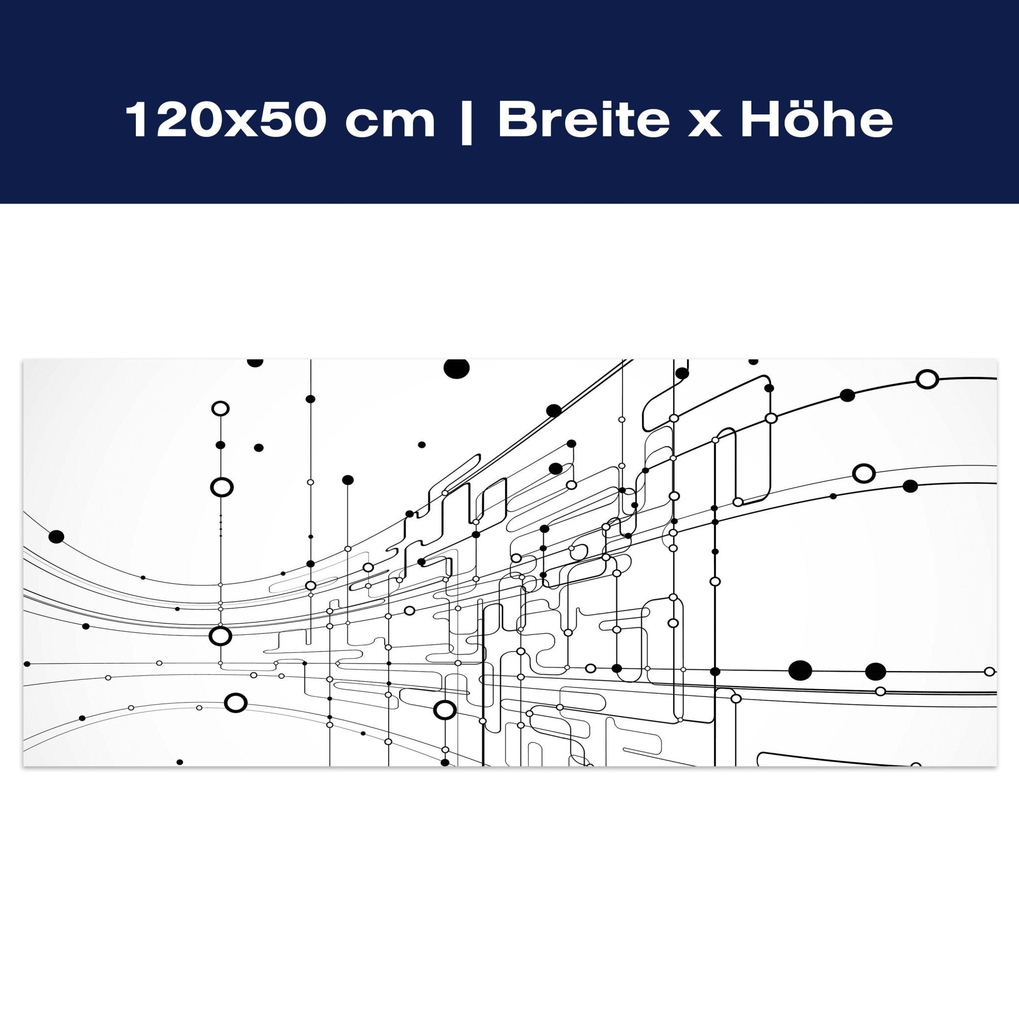Leinwandbild Abstrakte Verbindungen M0463 Leinwandbild Abstrakte Verbindungen M0463