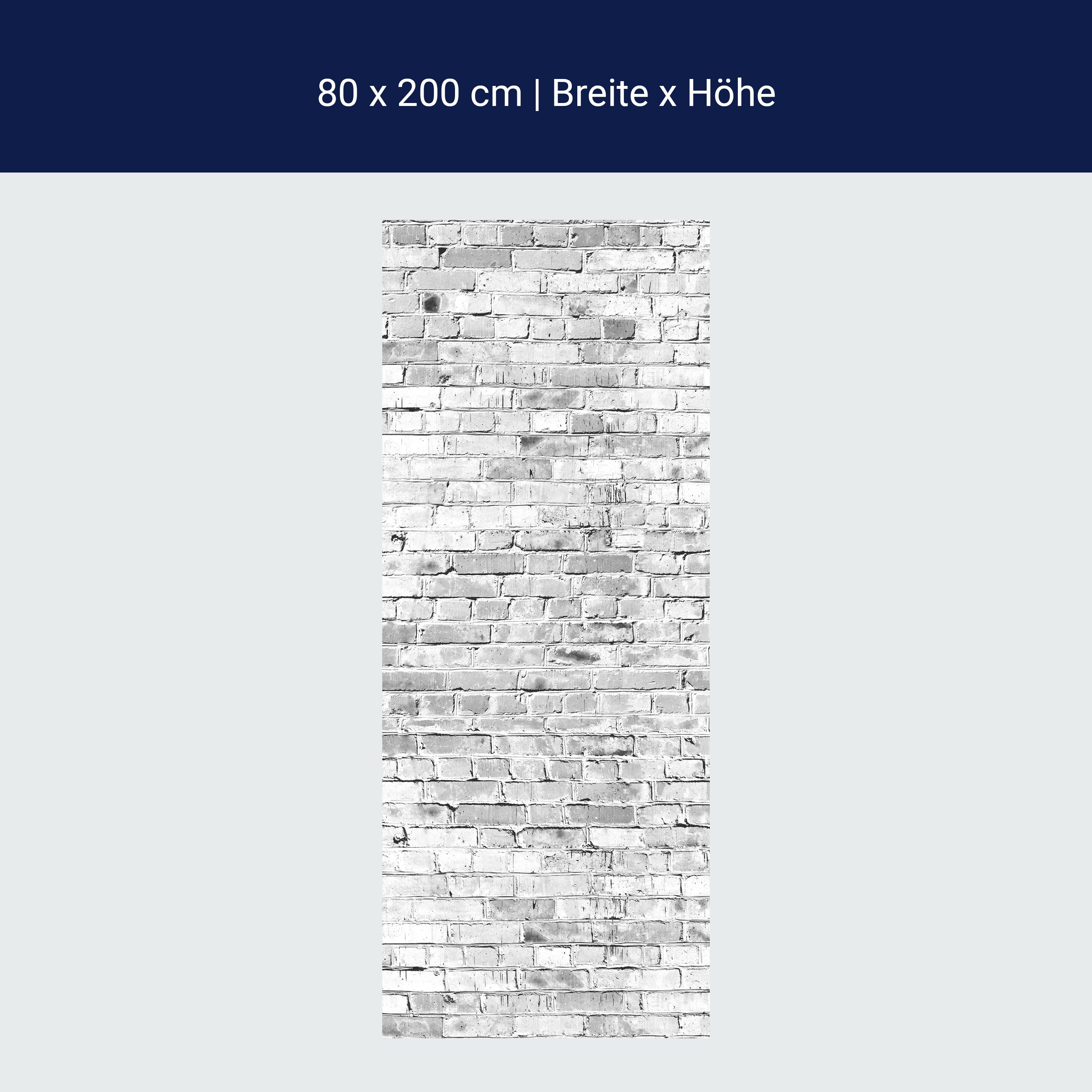 Türtapete Klinkersteine Grau M0471 Türtapete Klinkersteine Grau M0471