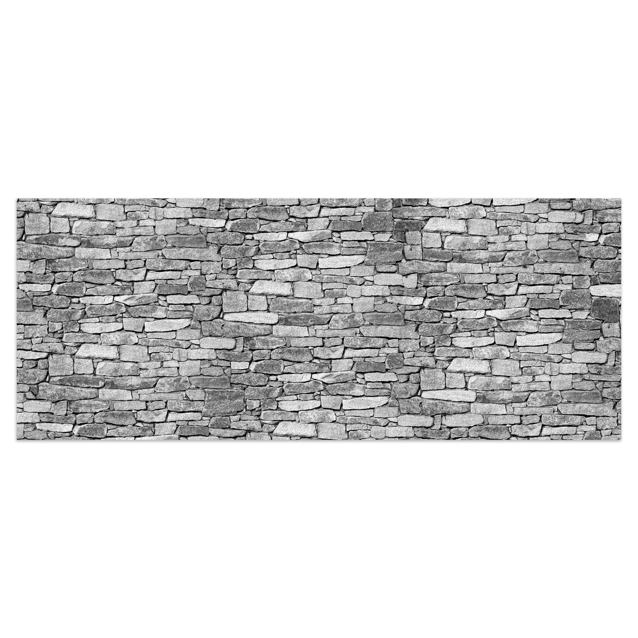 Leinwandbild Natursteinmauer Grau M0472 kaufen - Bild 1
