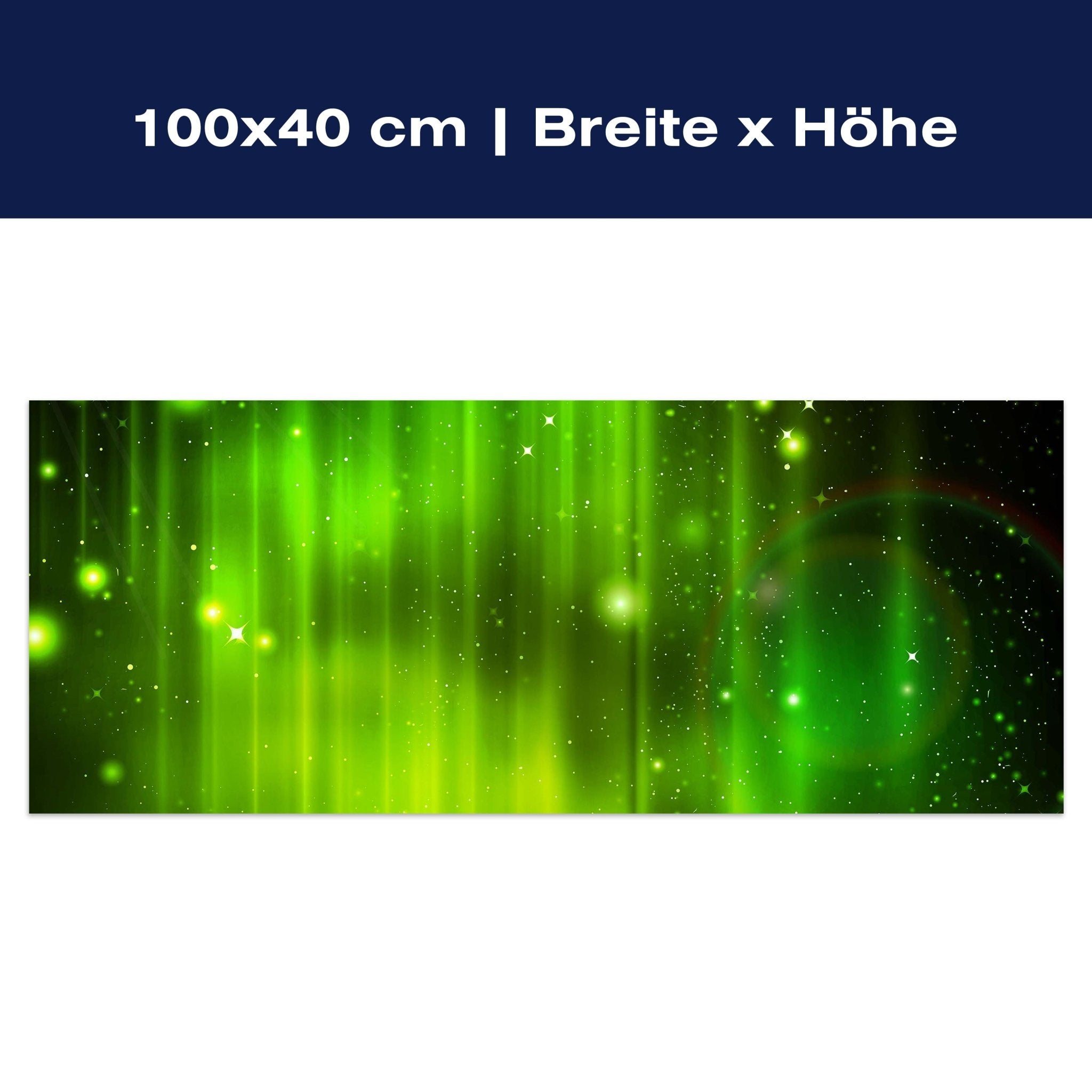 Leinwandbild Grüner Nebel M0476 Leinwandbild Grüner Nebel M0476