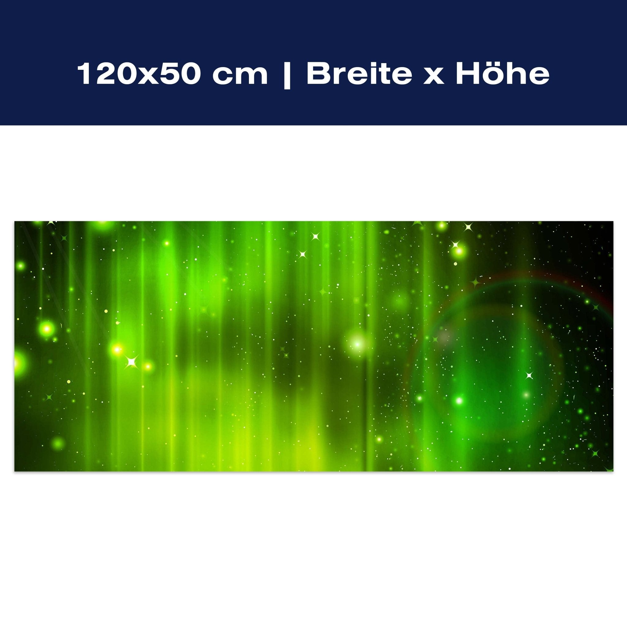Leinwandbild Grüner Nebel M0476 Leinwandbild Grüner Nebel M0476