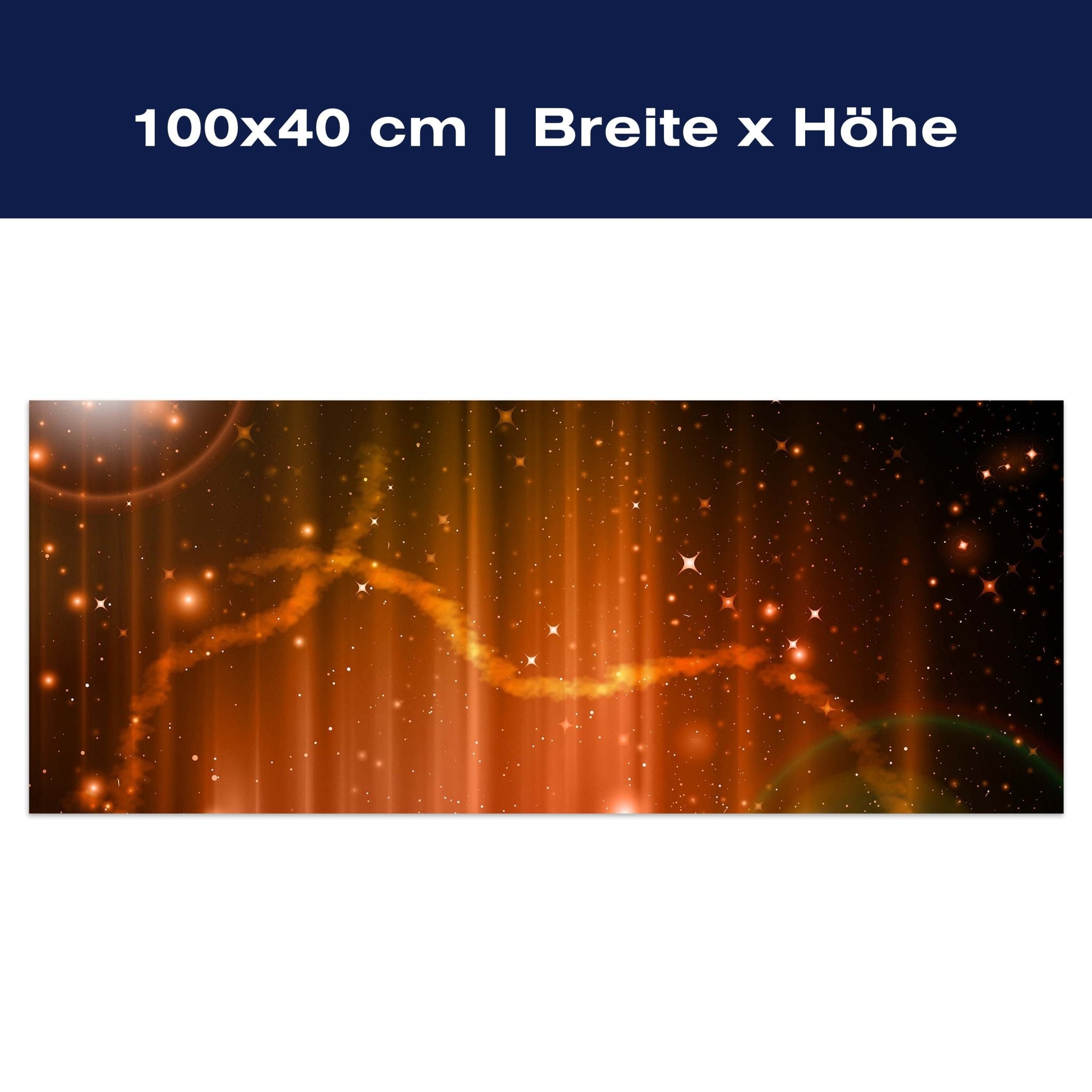 Leinwandbild Orangener Nebel M0477 Leinwandbild Orangener Nebel M0477