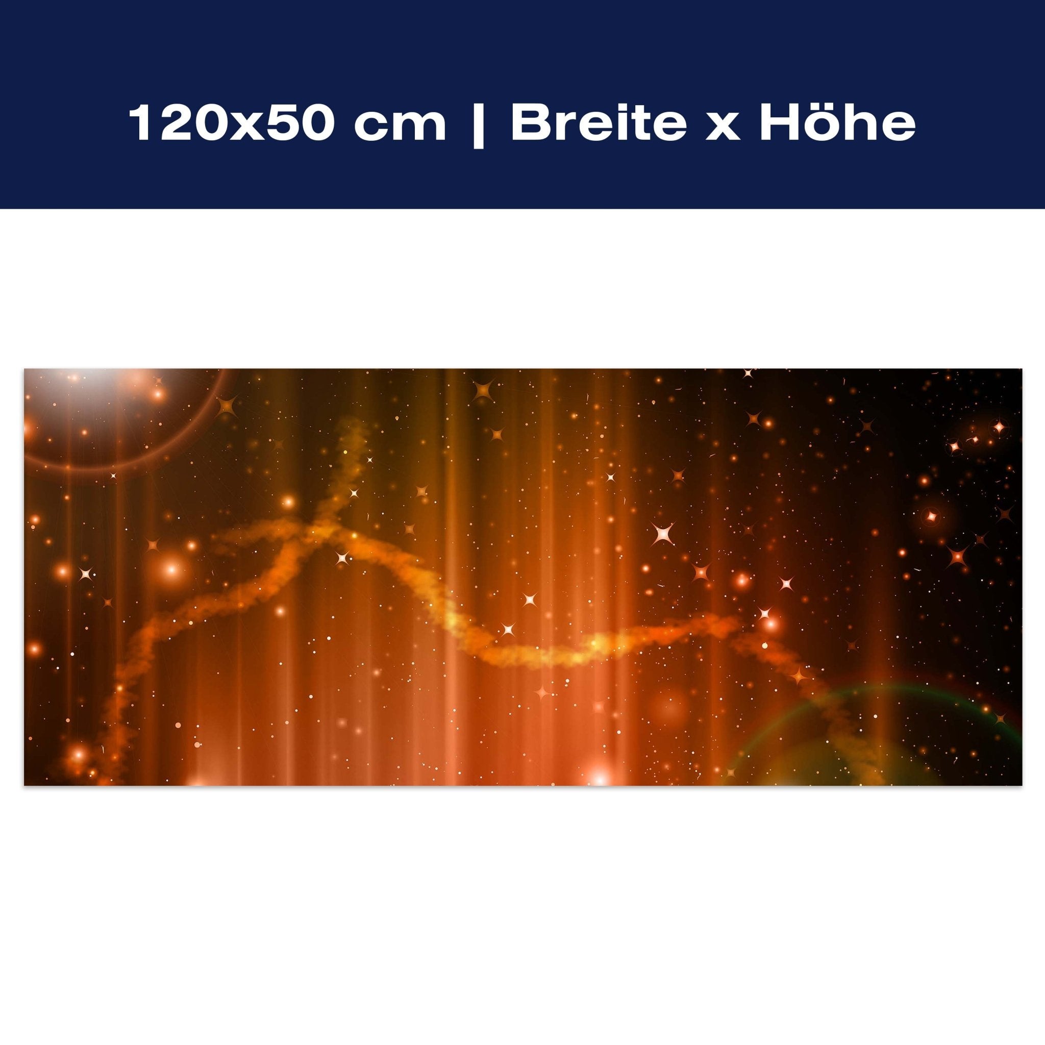 Leinwandbild Orangener Nebel M0477 Leinwandbild Orangener Nebel M0477