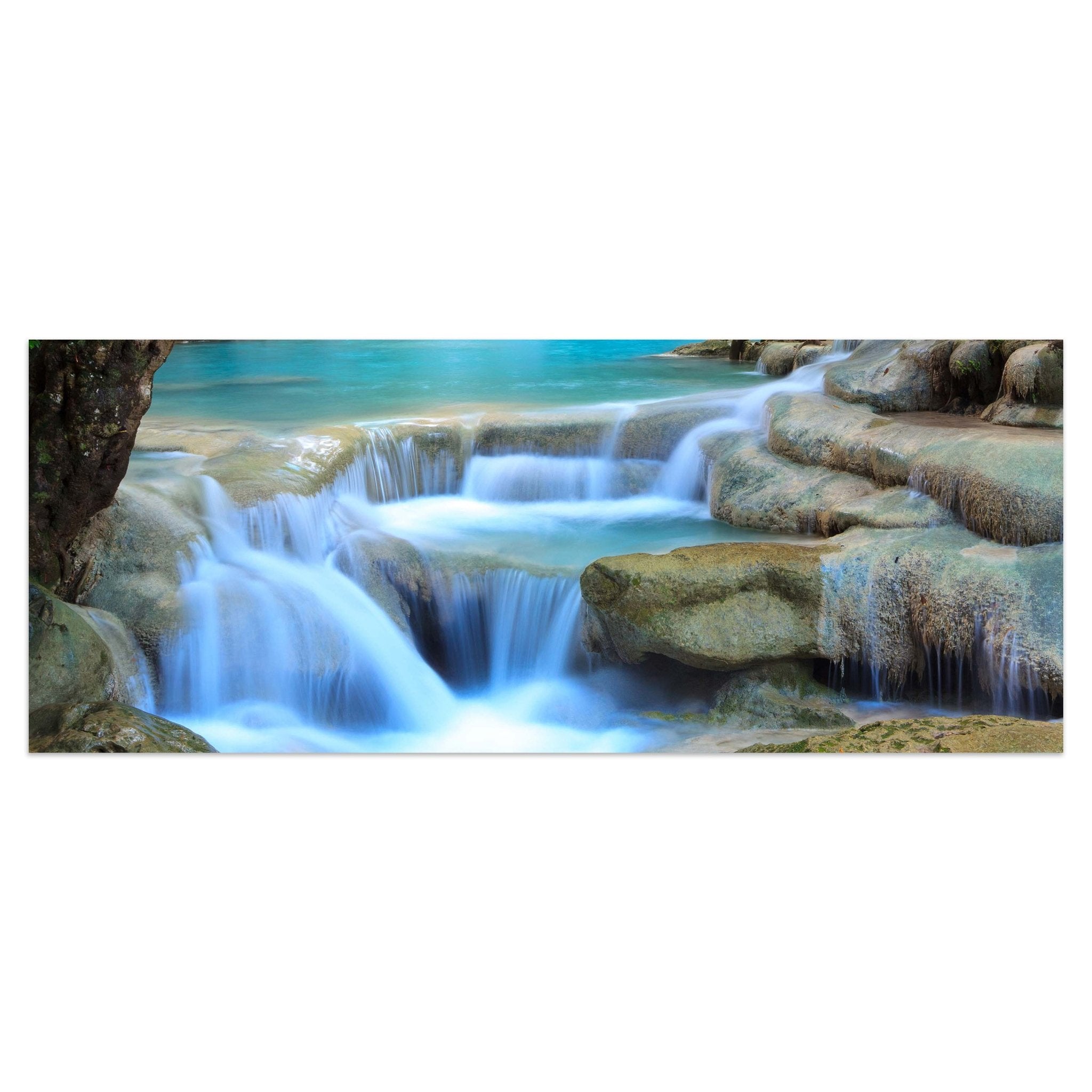Leinwandbild Wasserfall im Wald M0485 kaufen - Bild 1