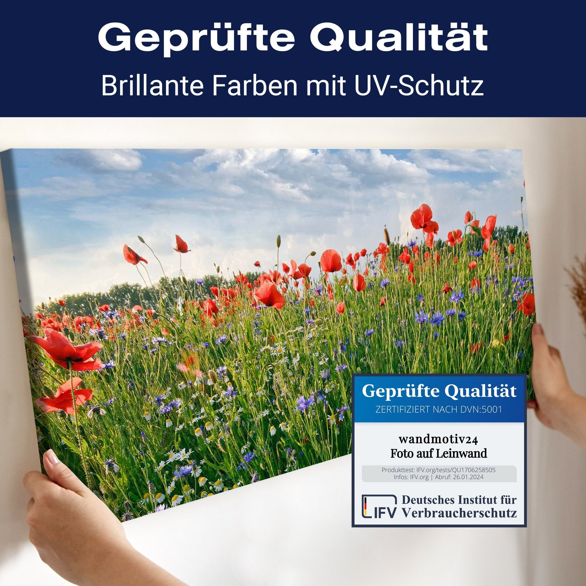 Leinwandbild Blumenwiese M0493 kaufen - Bild 4 Leinwandbild Blumenwiese M0493 kaufen - Bild 4